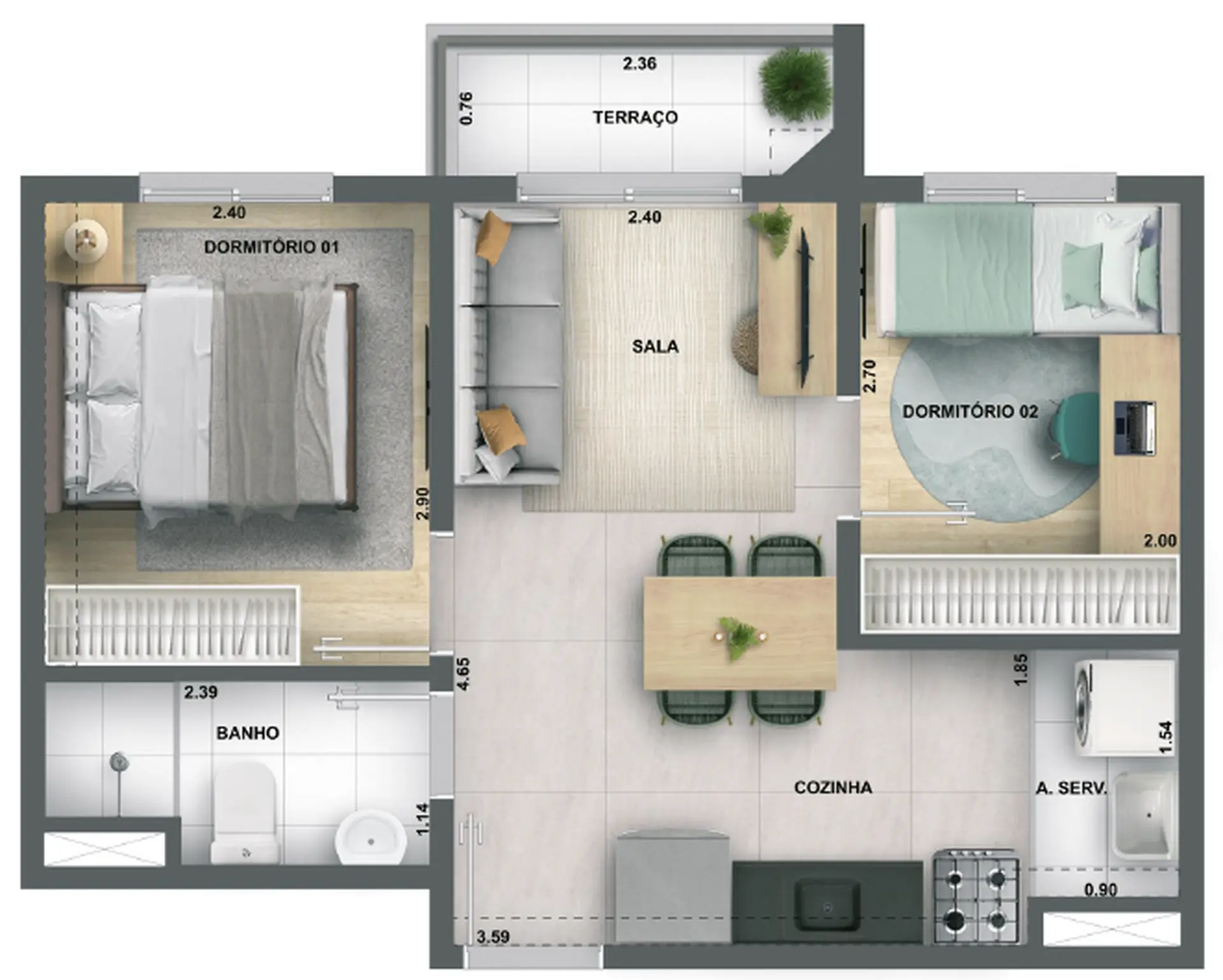 Planta 2 – Lyne Água Branca