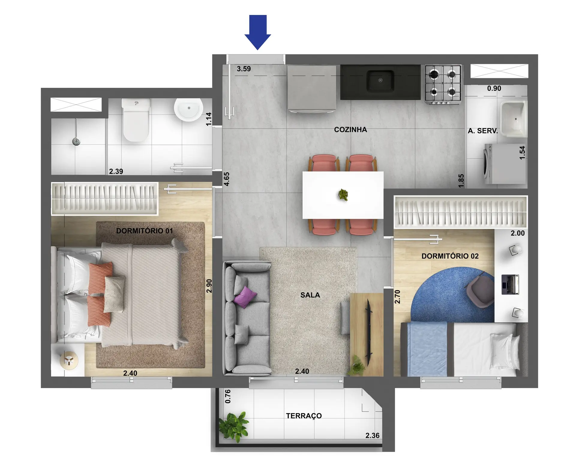 Planta 1 – Mérito Belenzinho