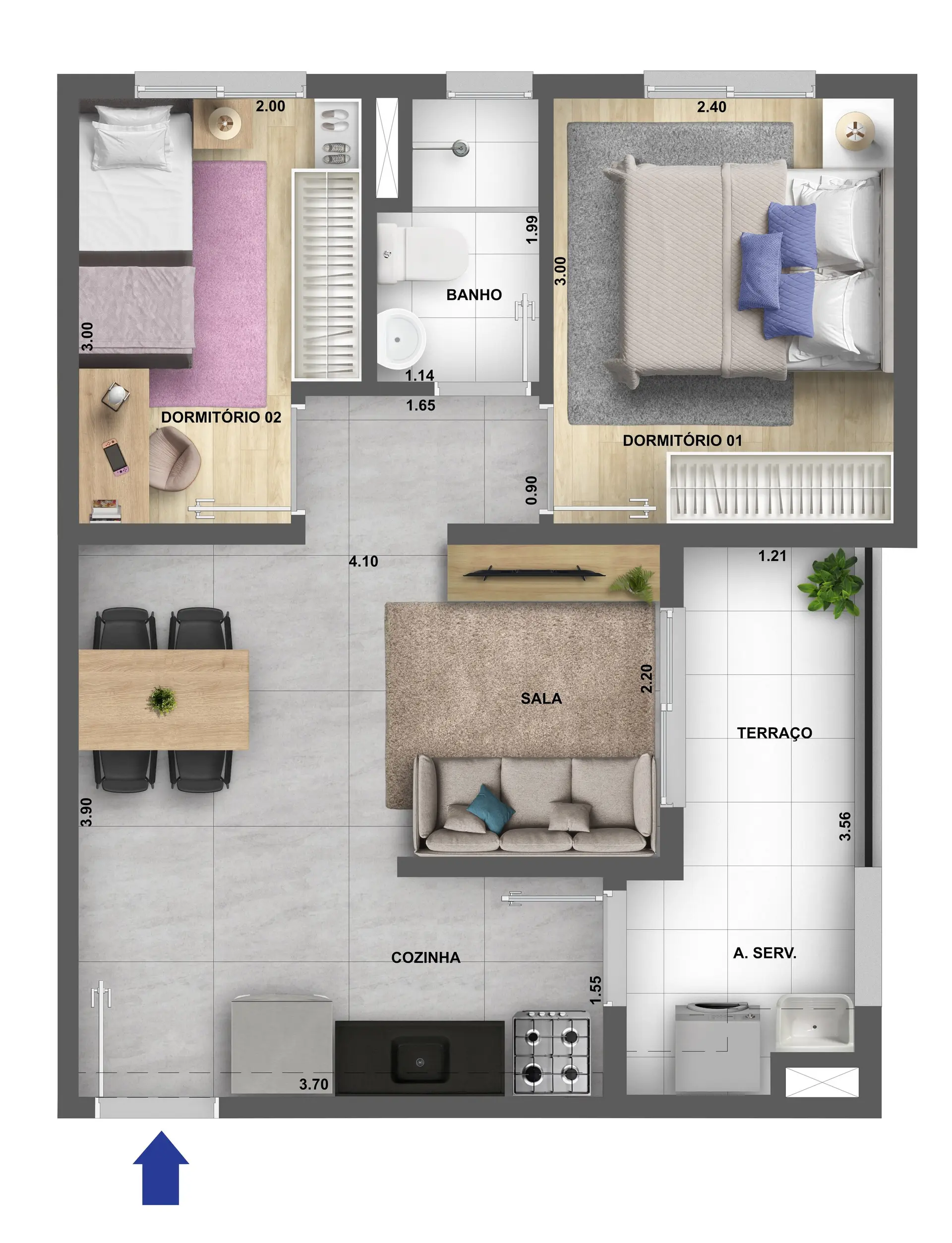 Planta 3 – Mérito Belenzinho