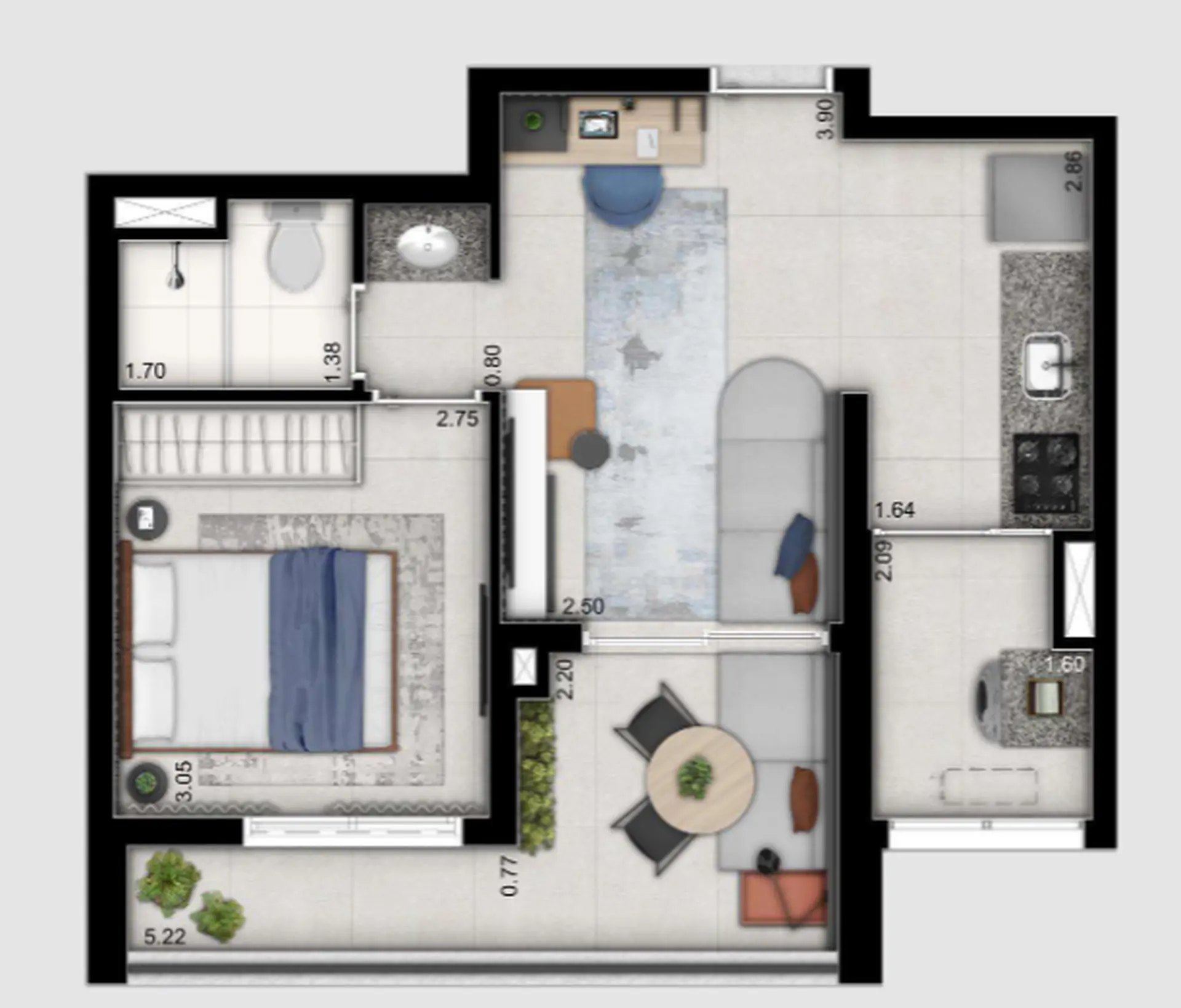 Planta 1 – Modo Butantã