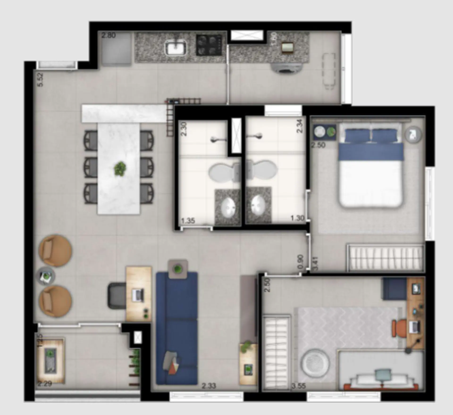 Planta 3 – Modo Butantã