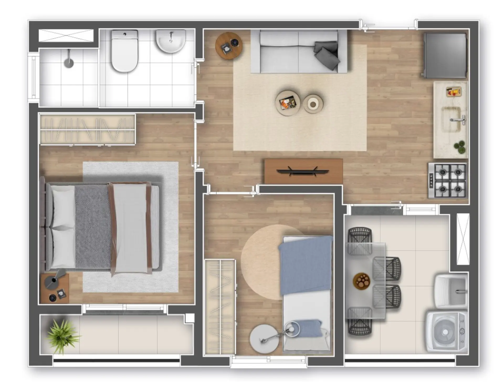 Planta 1 – Mundo Apto Santa Cecilia