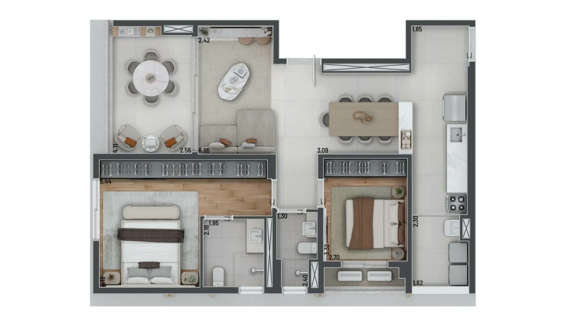 Planta 3 – Naara Higienópolis