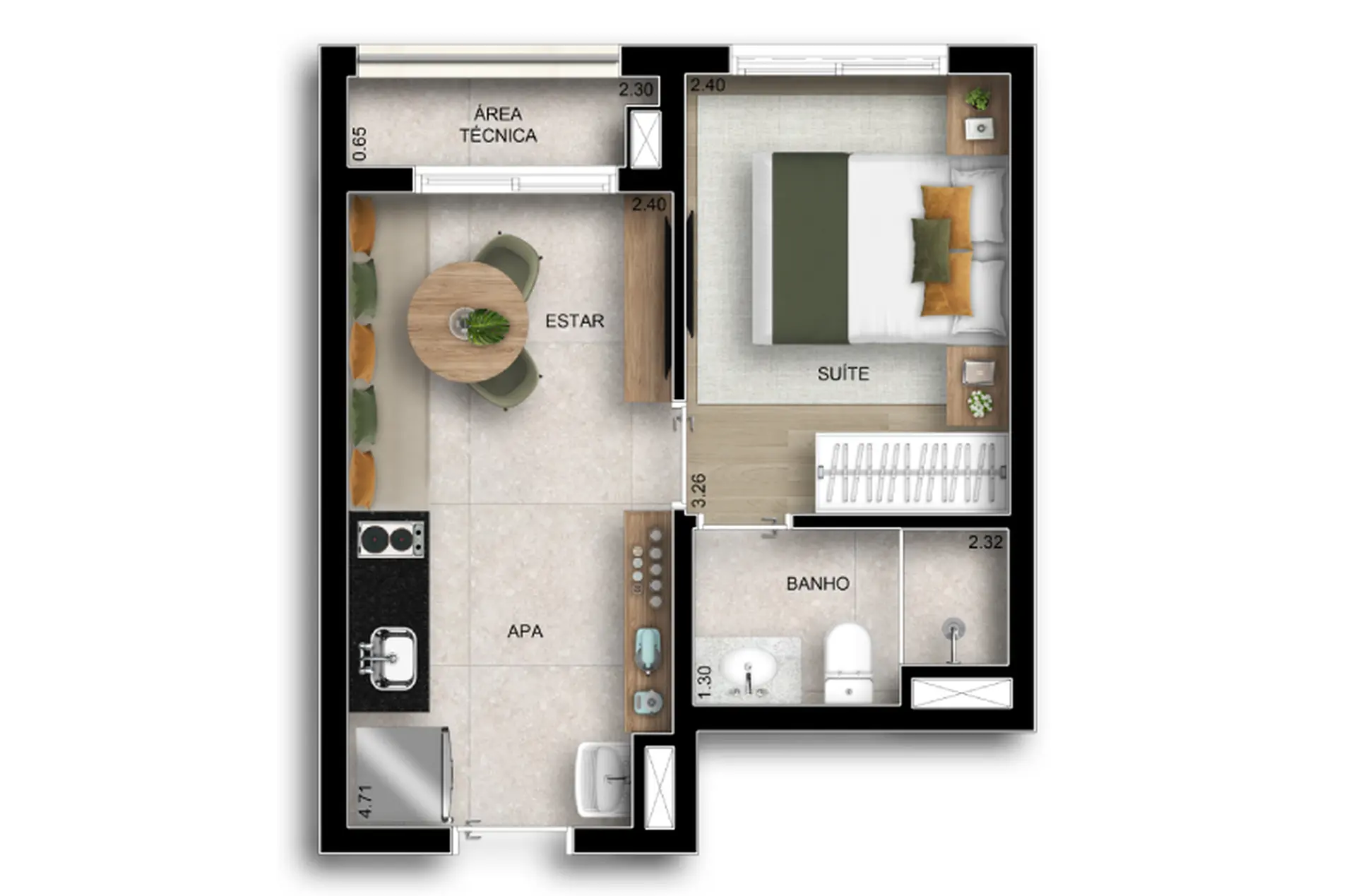 Planta 3 – Paseo Santa Cruz