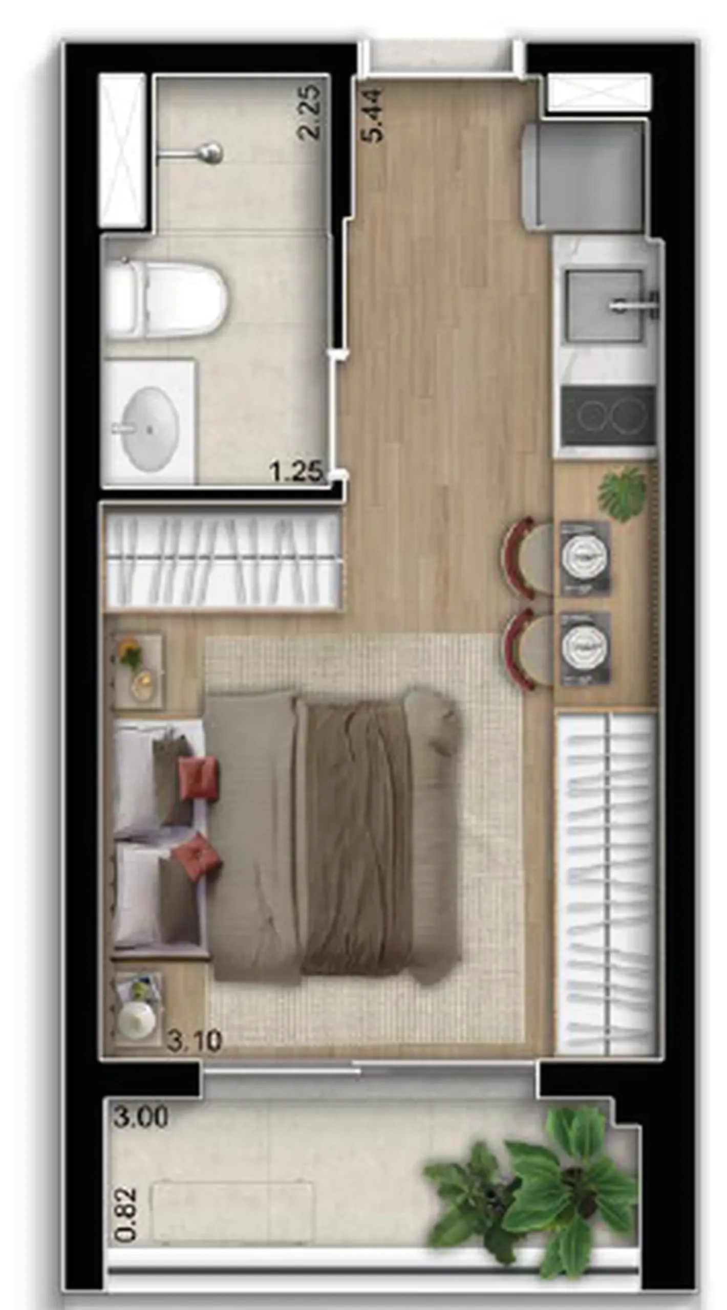 Planta 1 – Pilarys Jardim Guedala