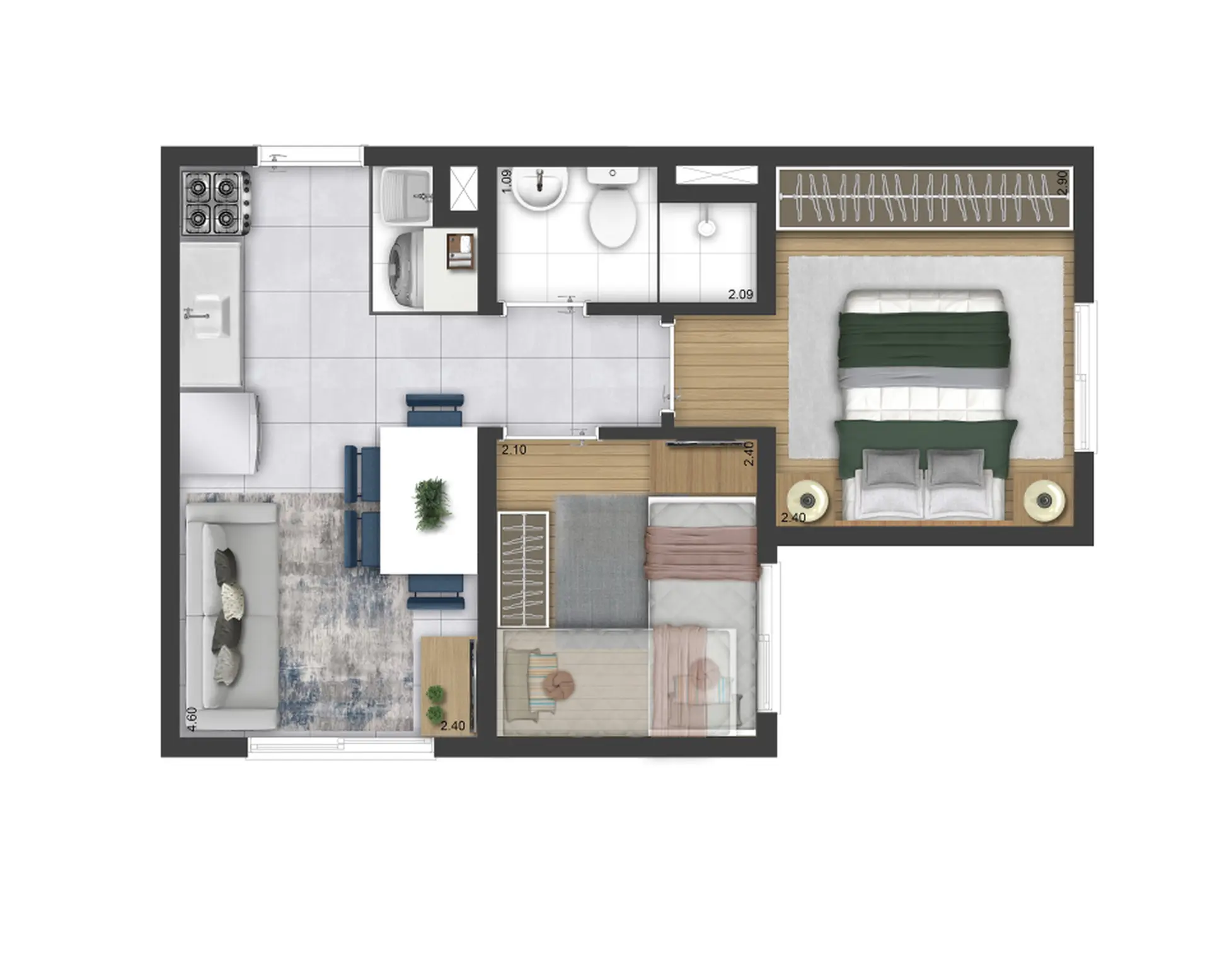 Planta 1 – Plano&Mais Interlagos Refúgio