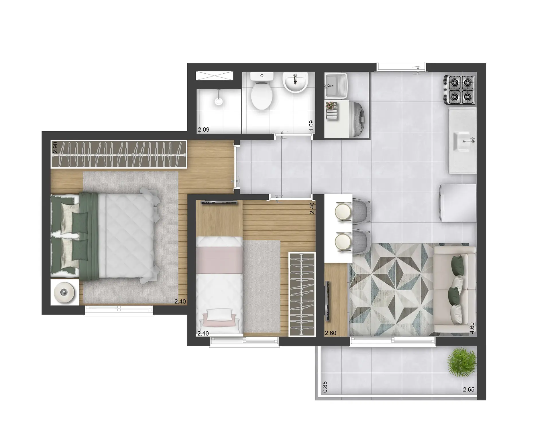 Planta 1 – Plano&Park Santo Amaro