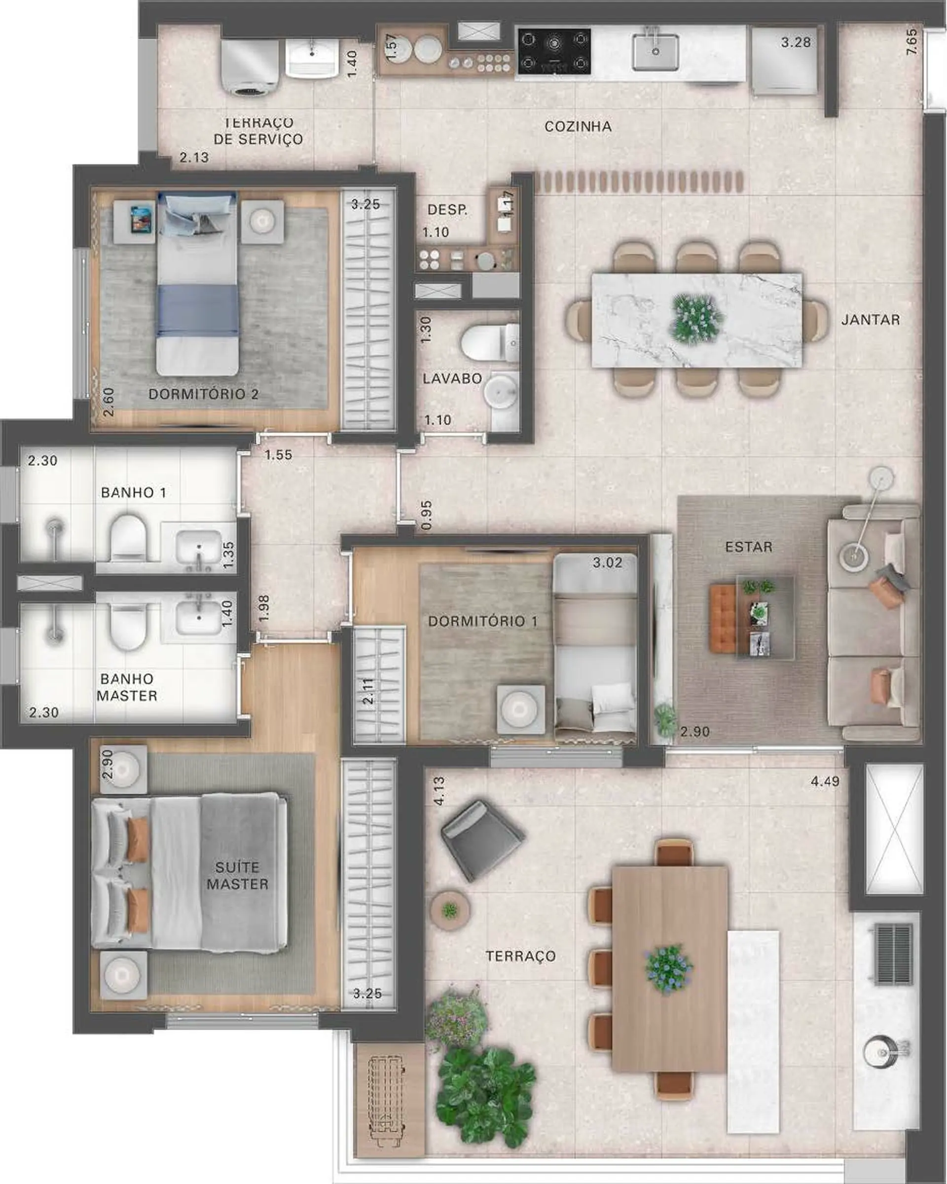 Planta 2 – Recanto Oliveiras