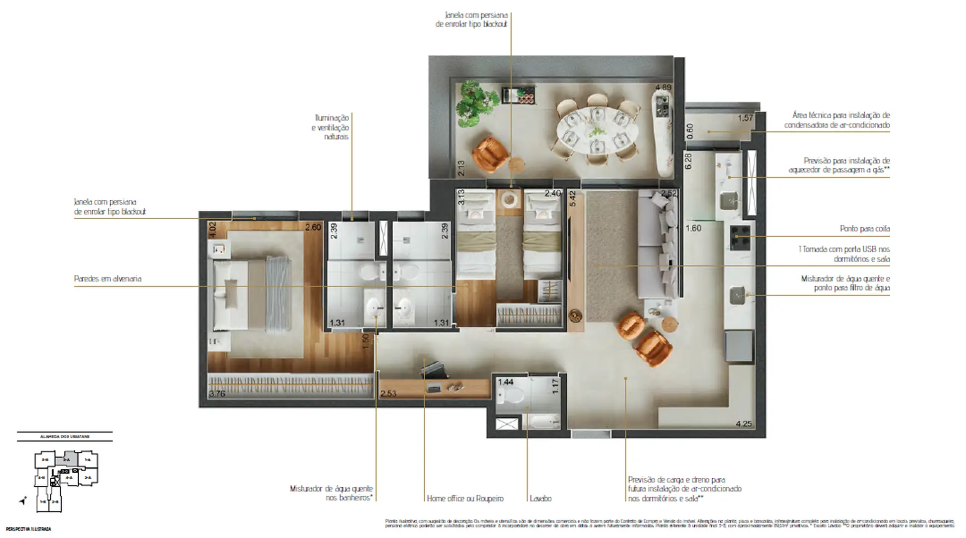 Planta 3 – Reserva Ubiatans