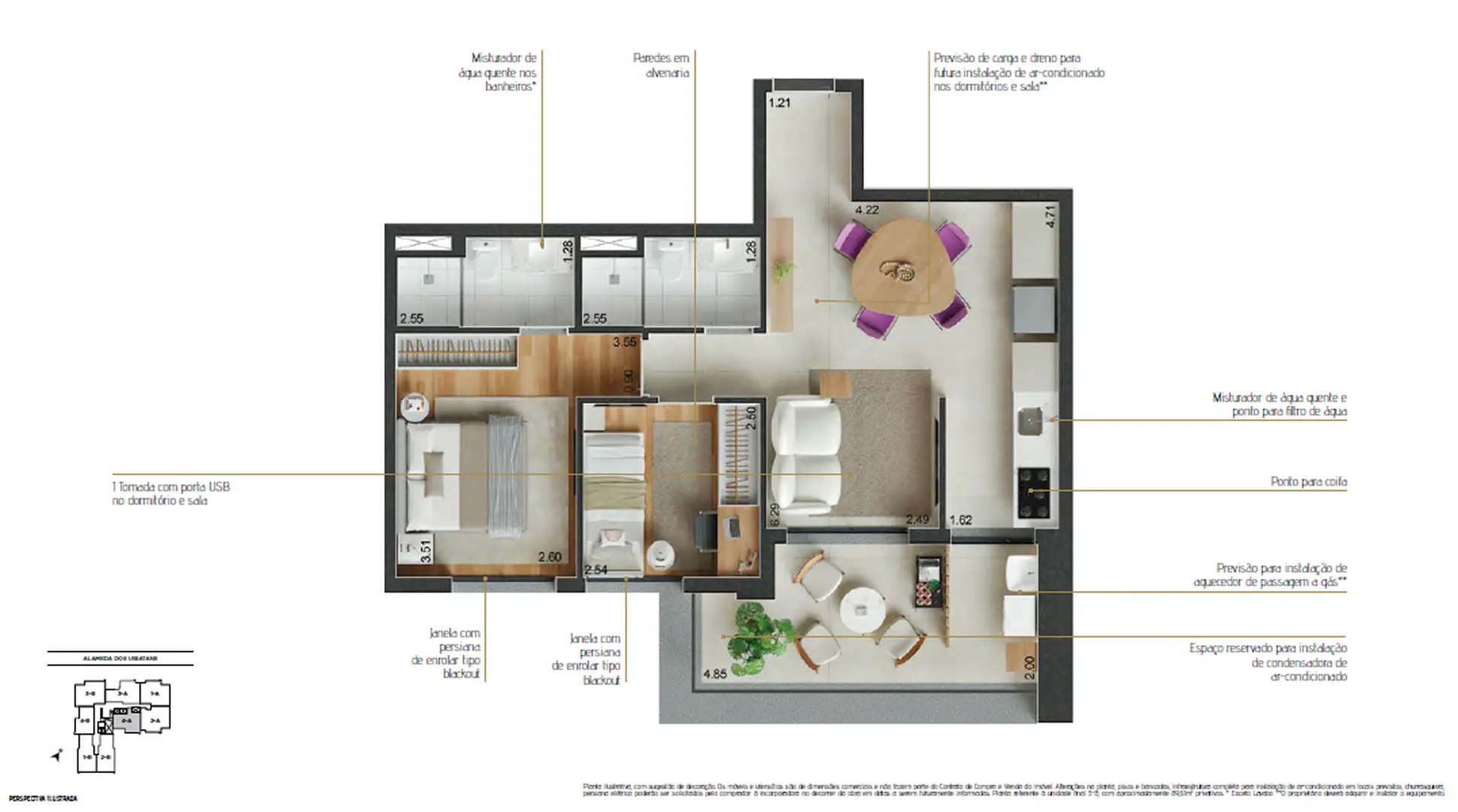 Planta 1 – Reserva Ubiatans