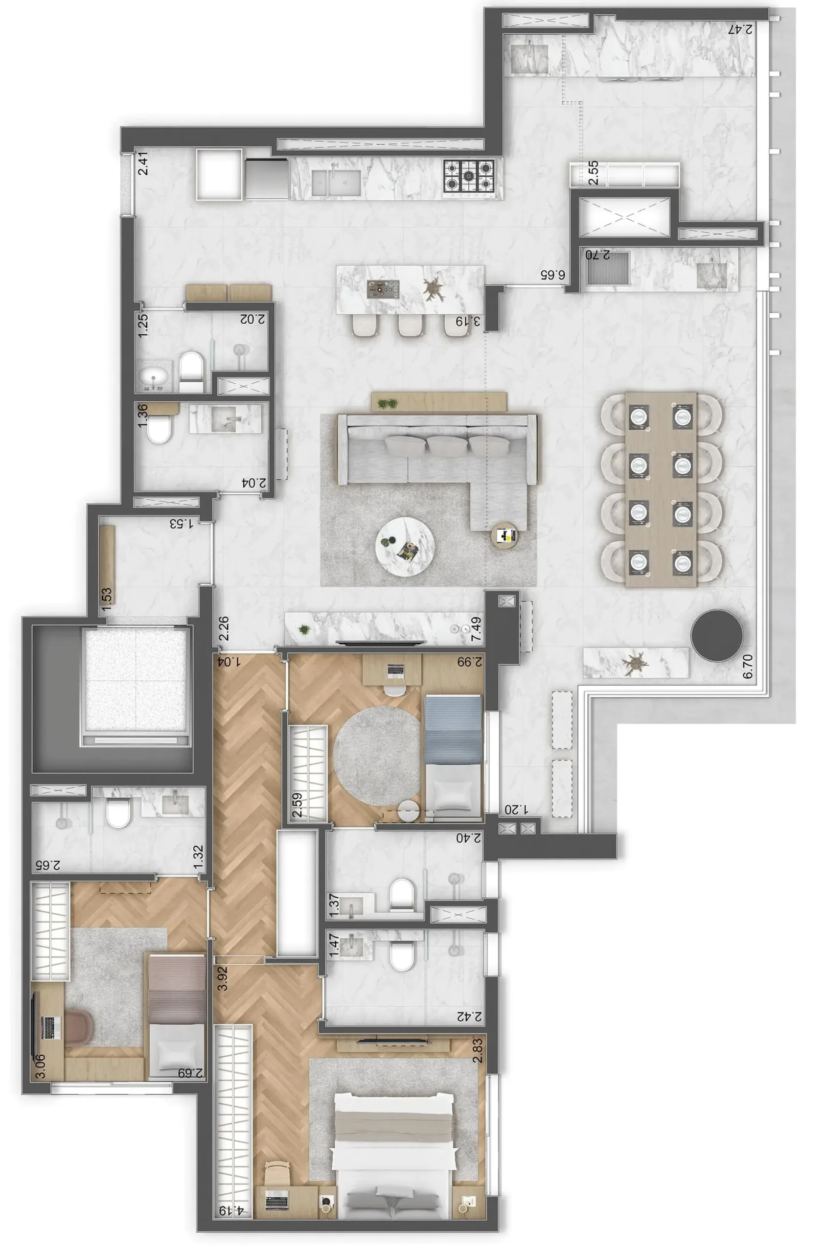 Planta 4 – Residence Unik