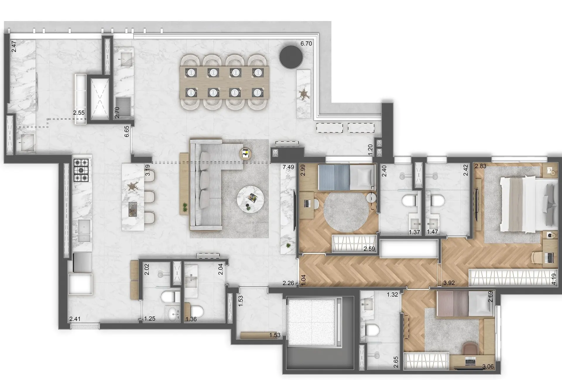 Planta 3 – Residence Unik