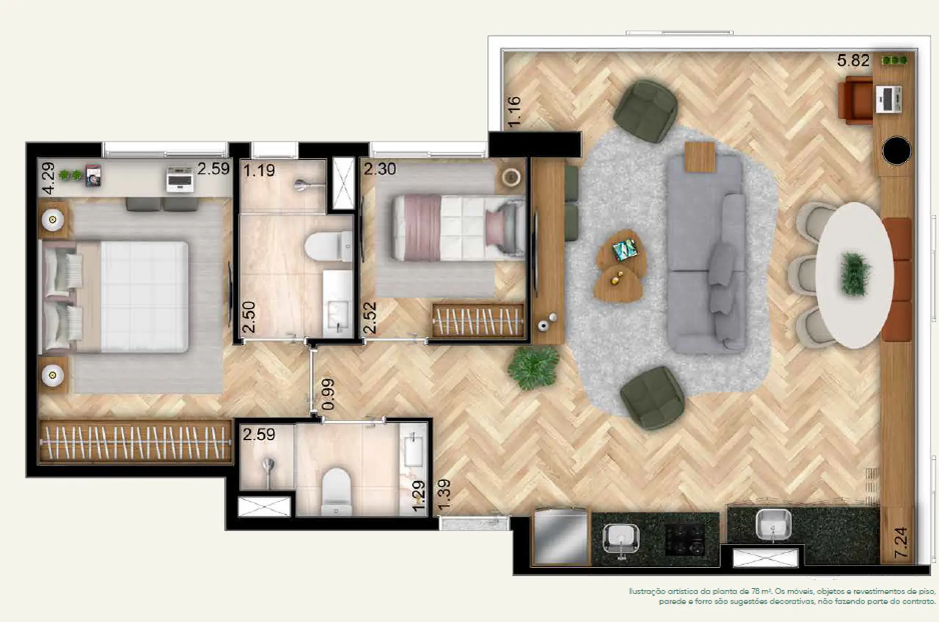 Planta 3 – River South