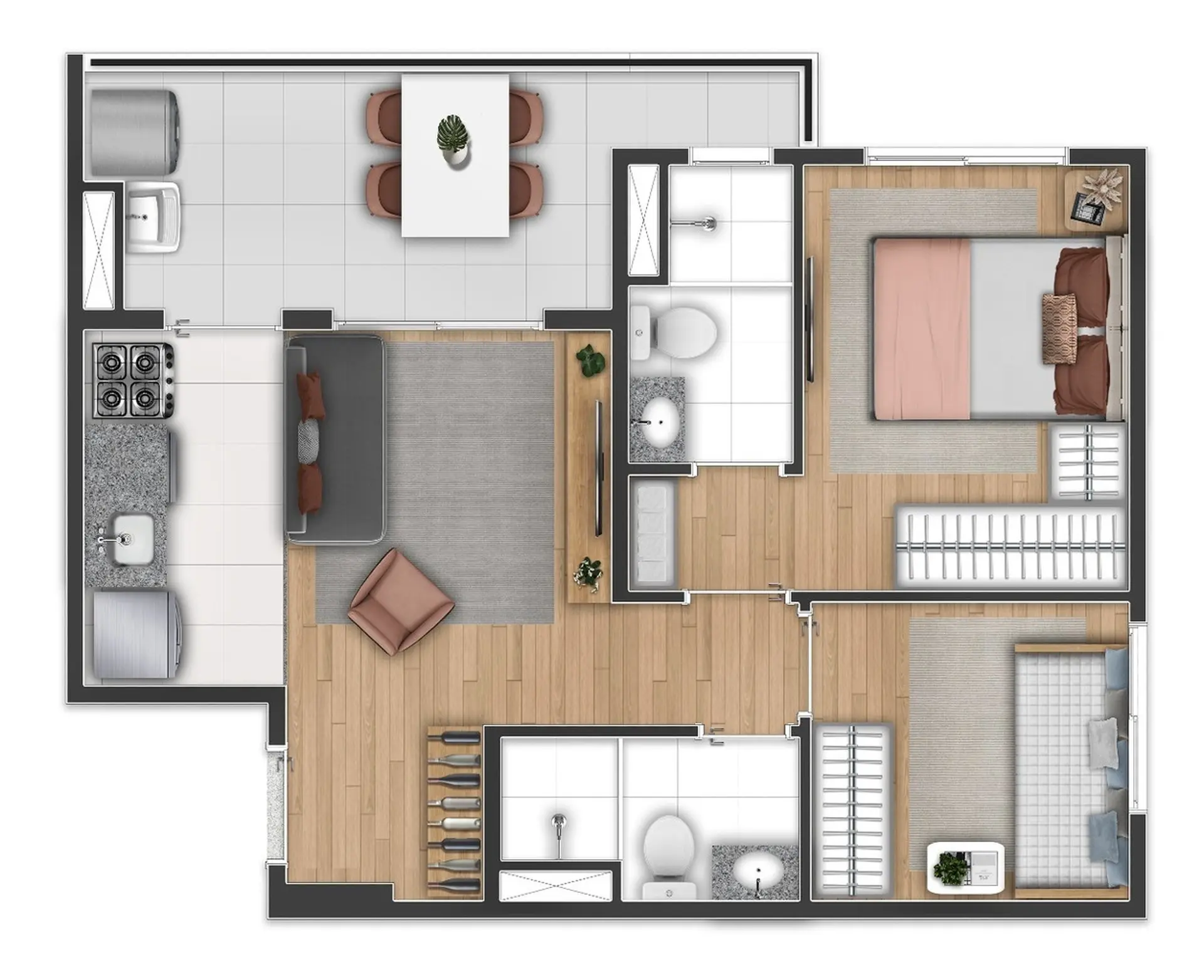 Planta 2 – Side Sacomã