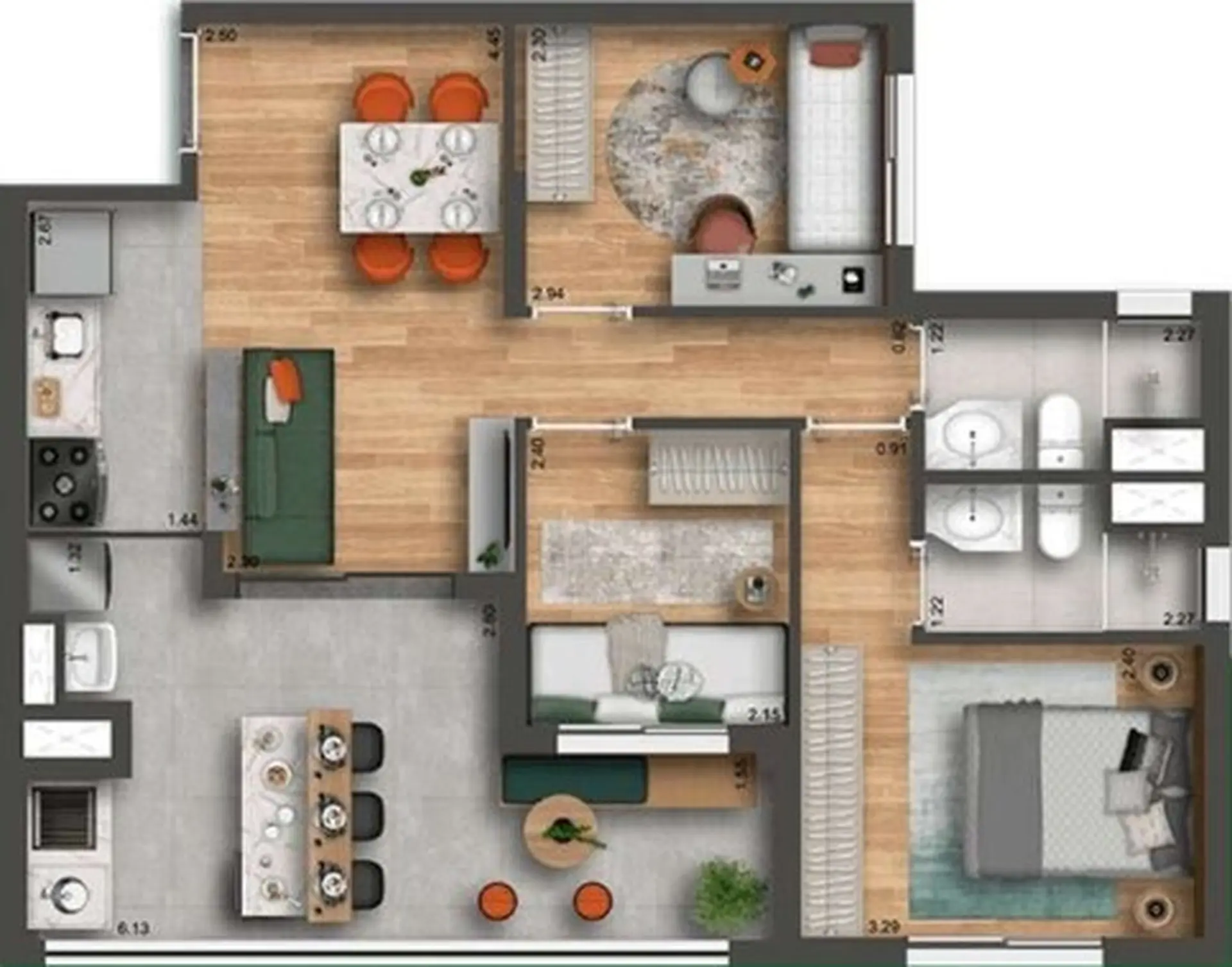 Planta 3 – Smart Home Nova Klabin