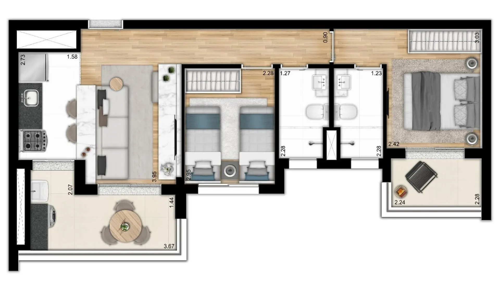Planta 1 – The Collection Paulista