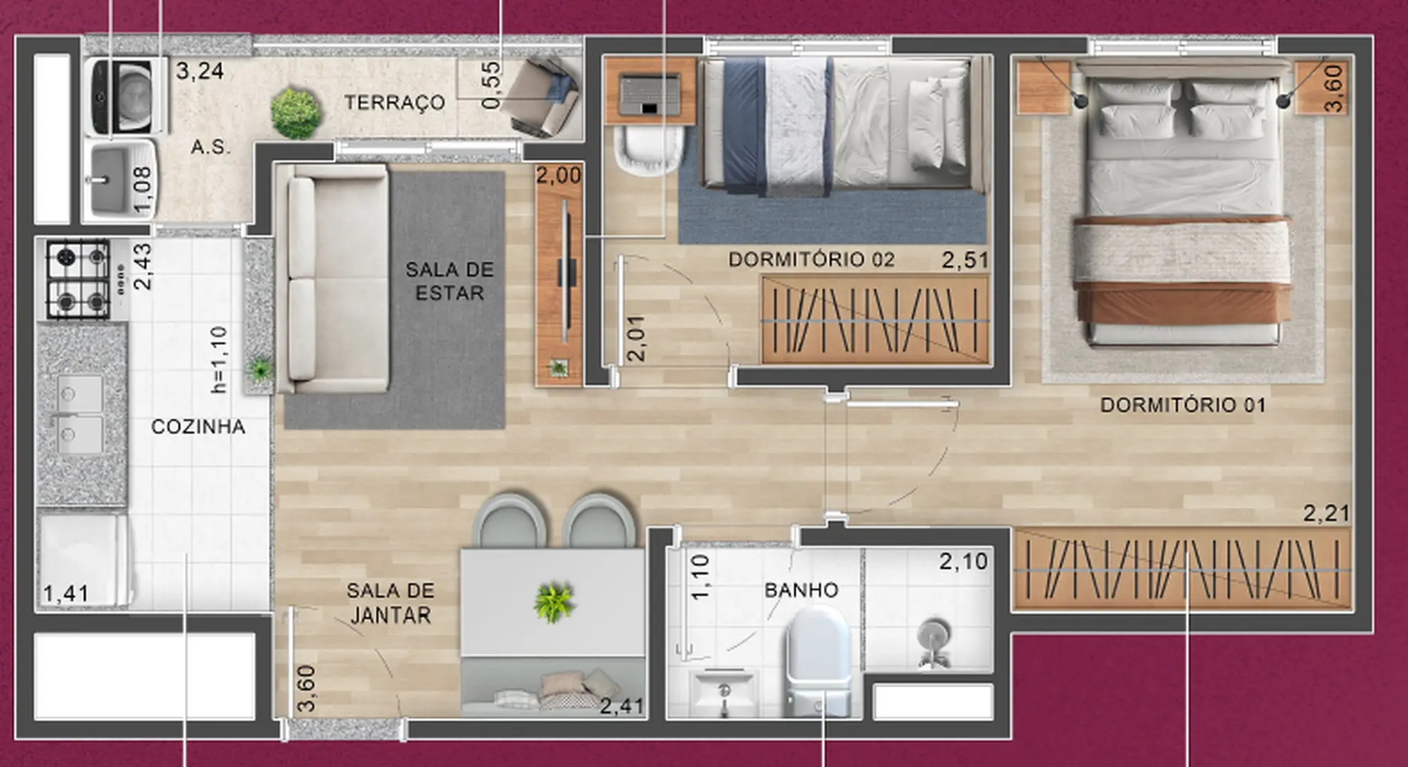 Planta 2 – Up Vila Santa Catarina