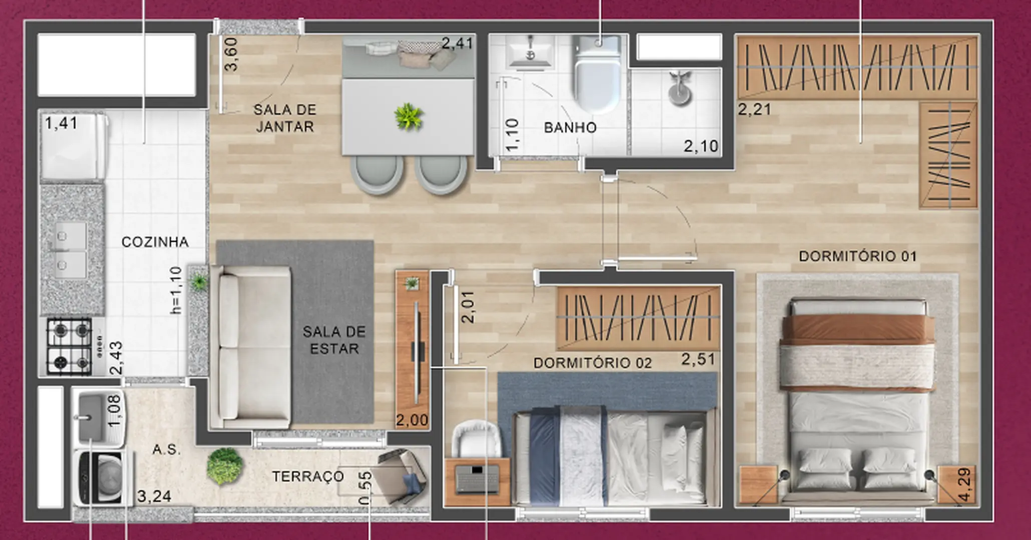 Planta 1 – Up Vila Santa Catarina