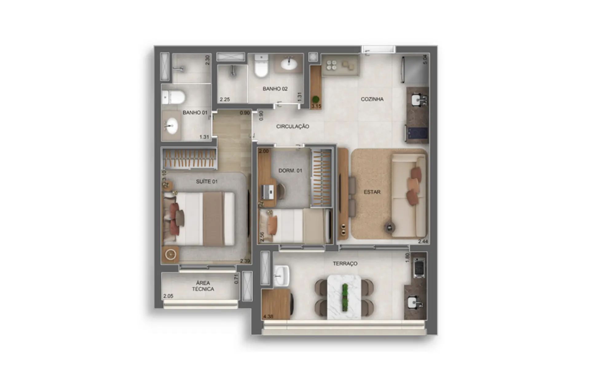 Planta 3 – Vértice Butantã Residences