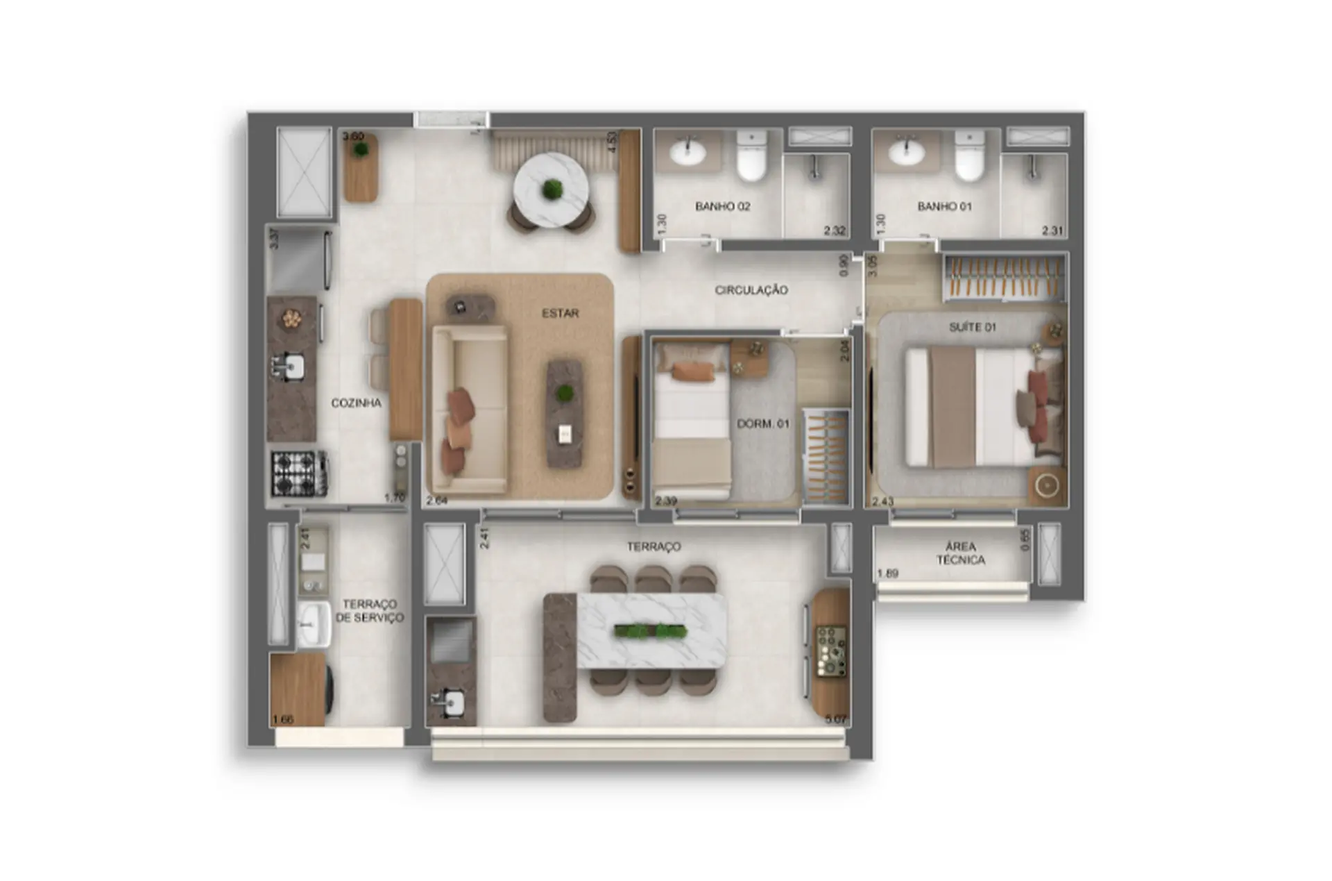 Planta 2 – Vértice Butantã Residences