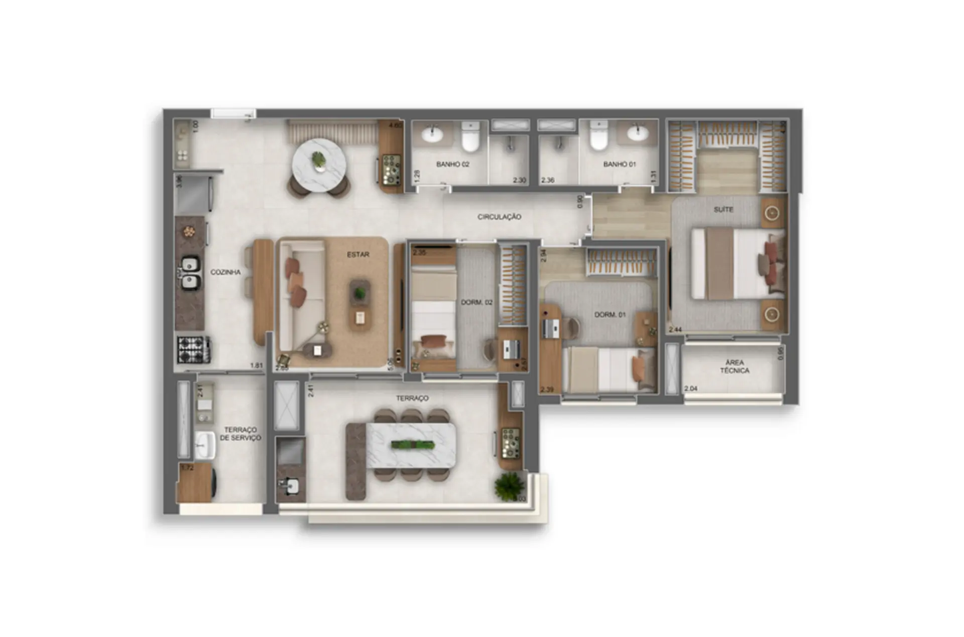 Planta 1 – Vértice Butantã Residences
