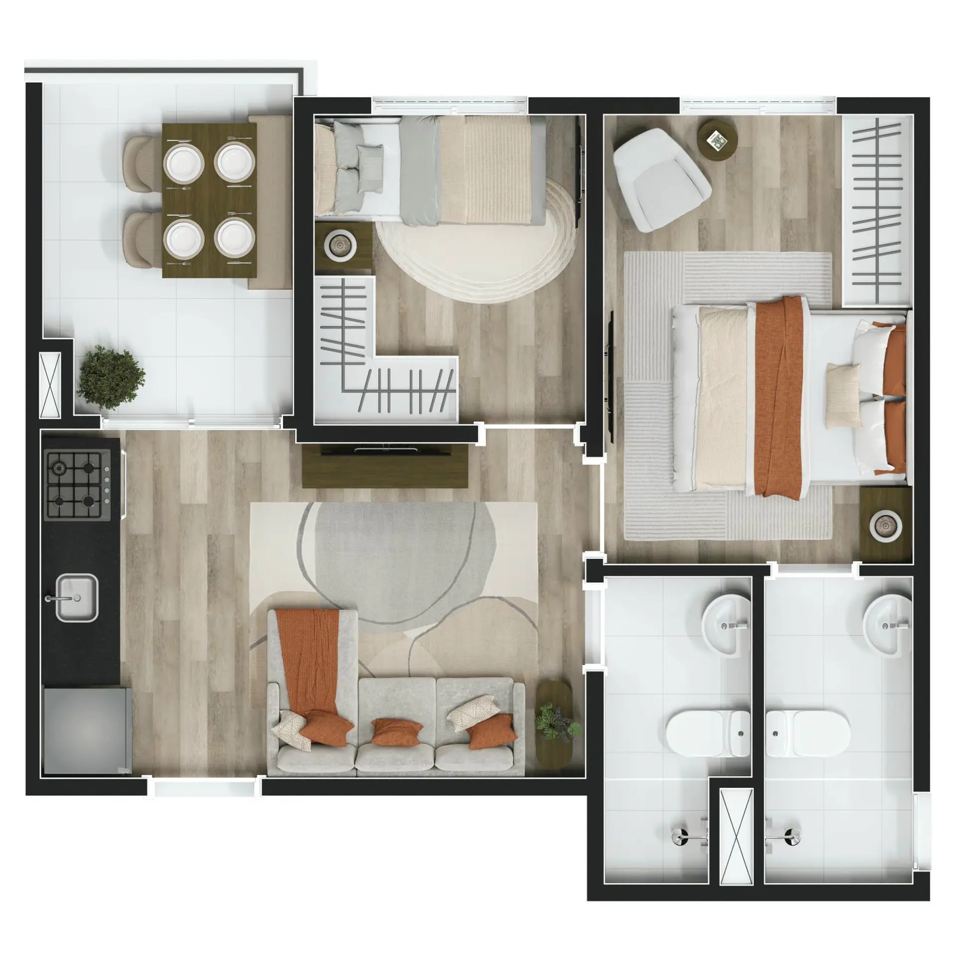 Planta 1 – Vinx Jurubatuba Home Resort