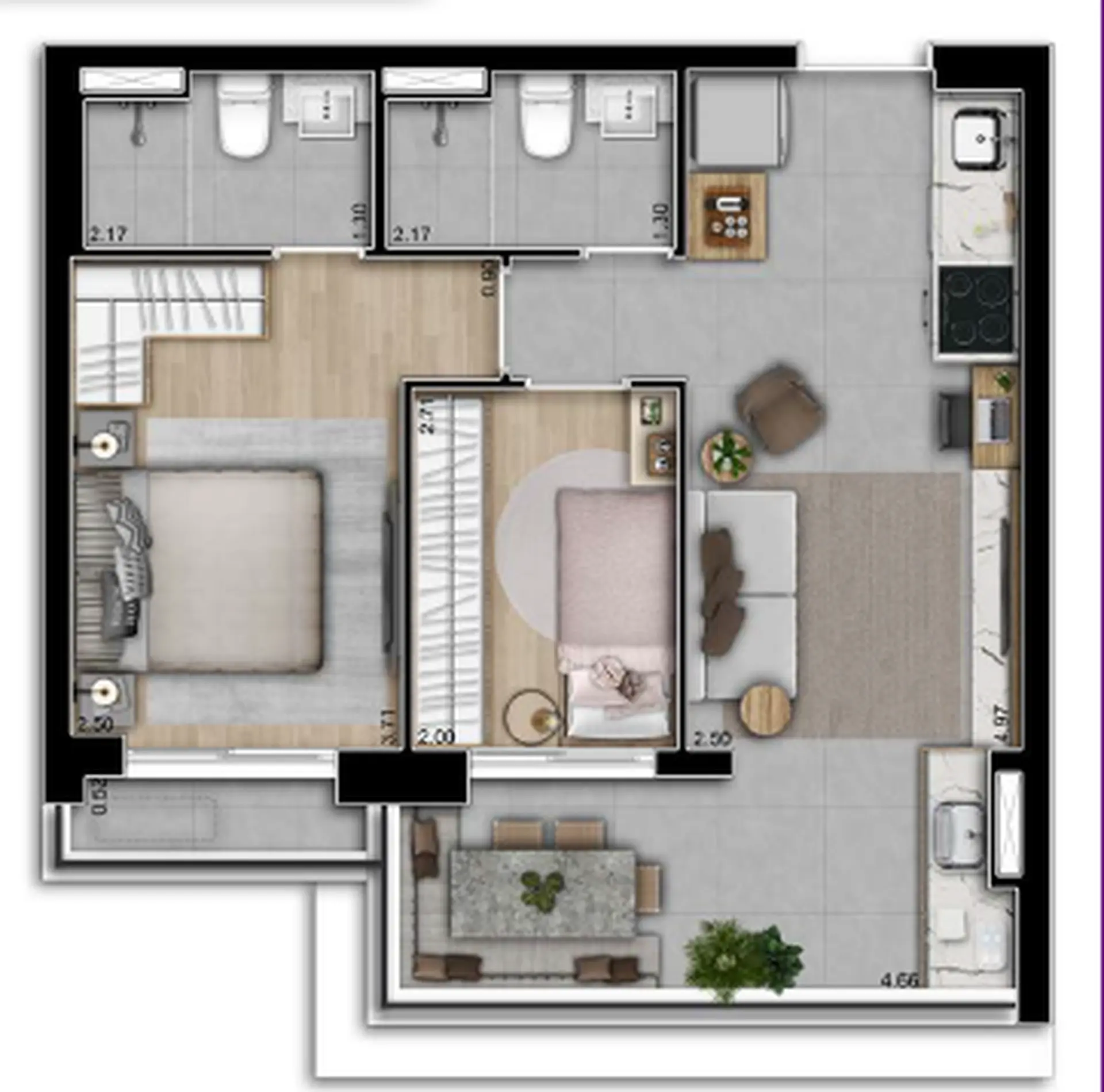 Planta 1 – Vista Jardim Guedala