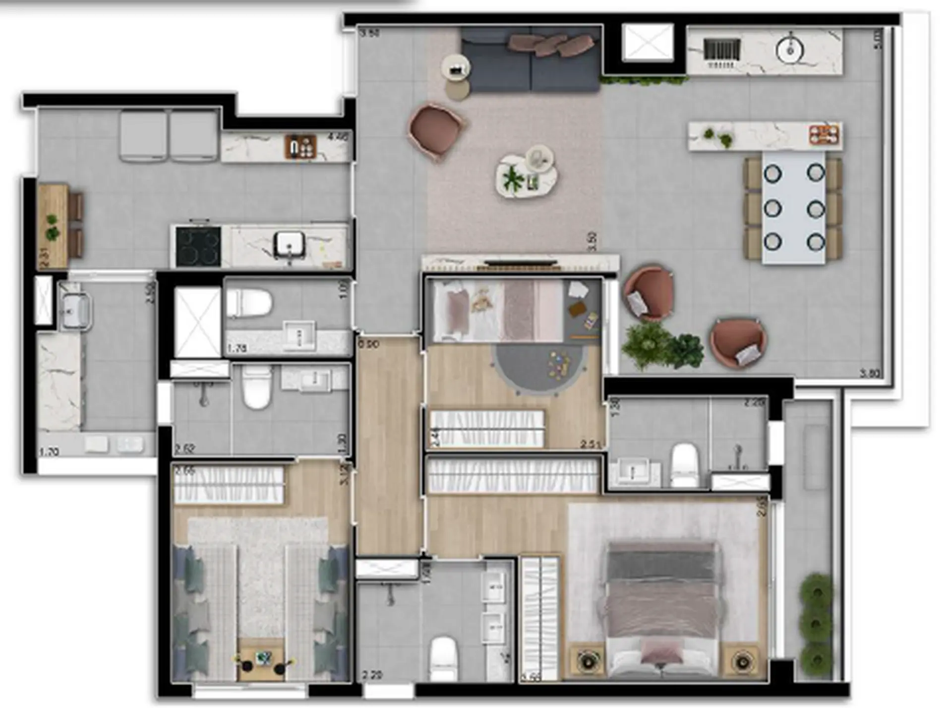 Planta 3 – Vista Jardim Guedala