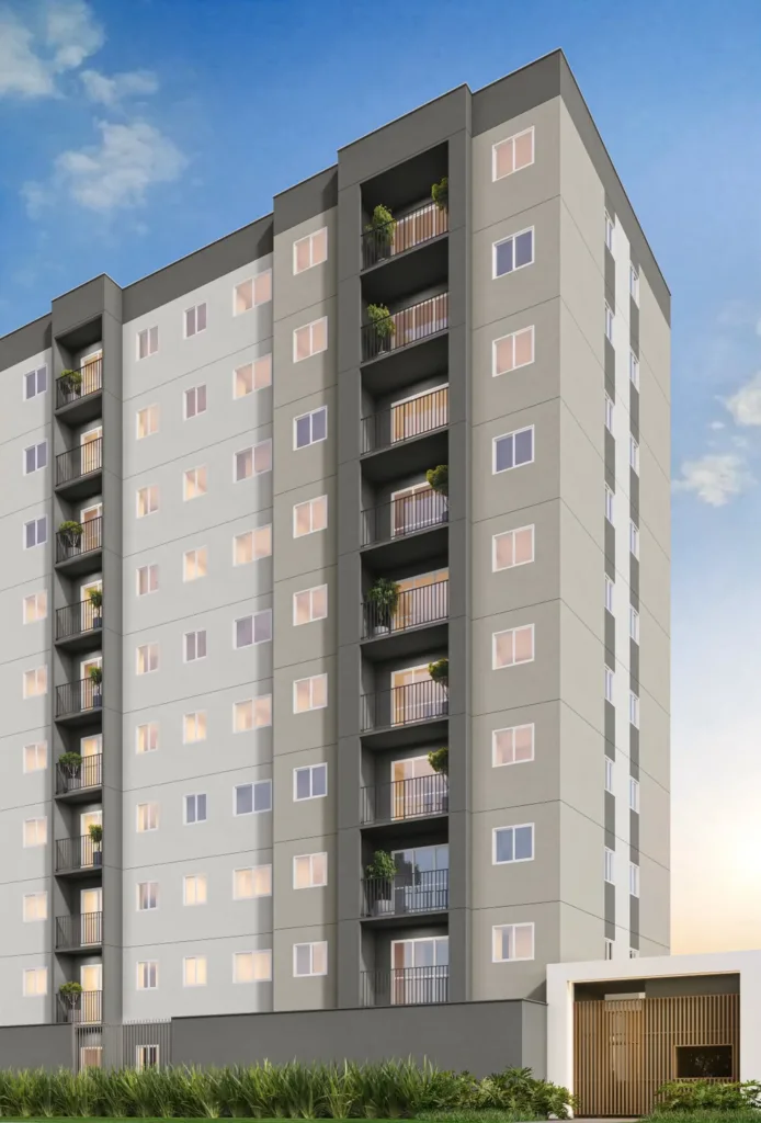 Fachada do empreendimento Vivaz Nações Unidas