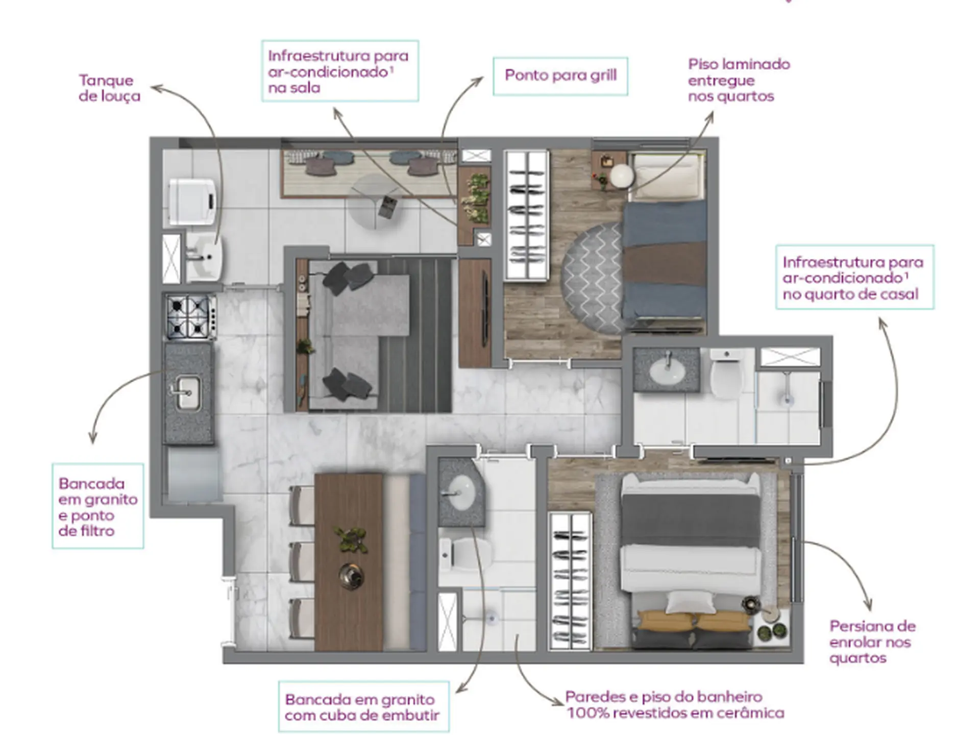 Planta 1 – Vivaz Prime Rio Bonito