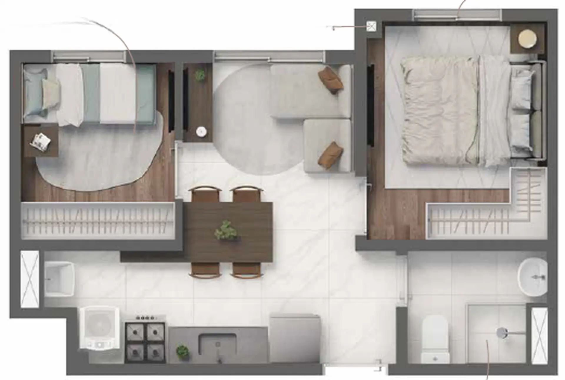 Planta 3 – Vivaz Selection Laguna