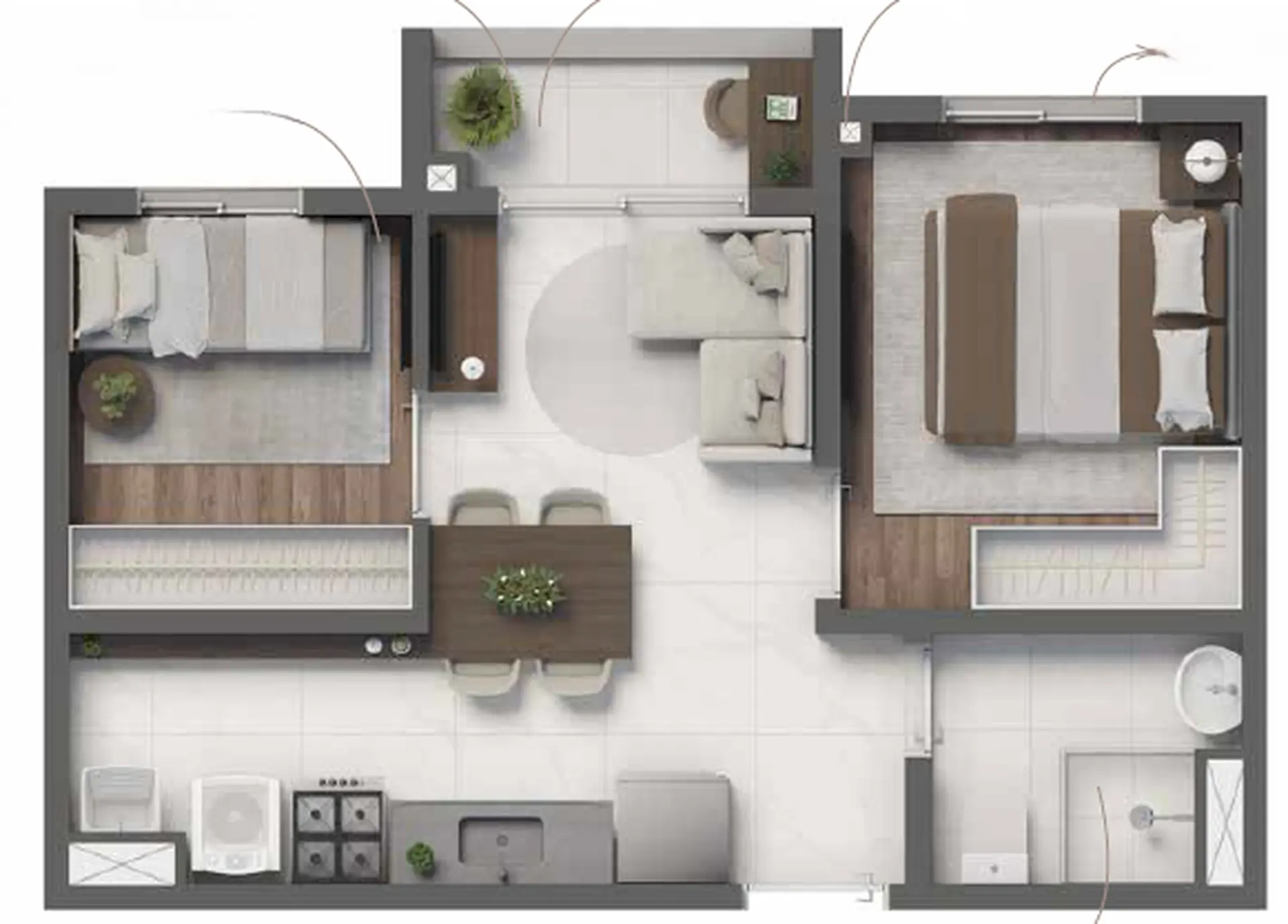 Planta 1 – Vivaz Selection Laguna