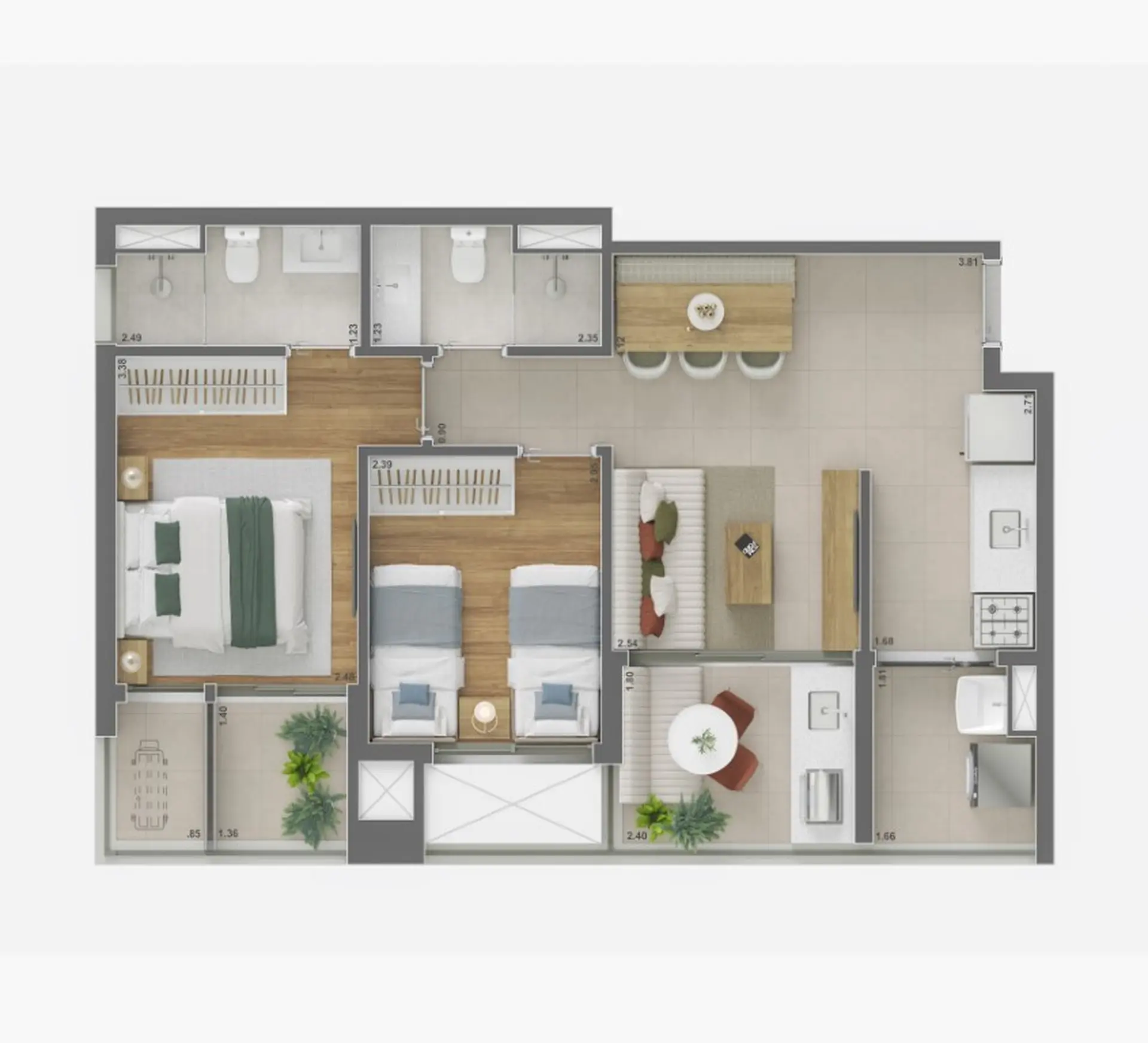 Planta 3 – Voga Flórida