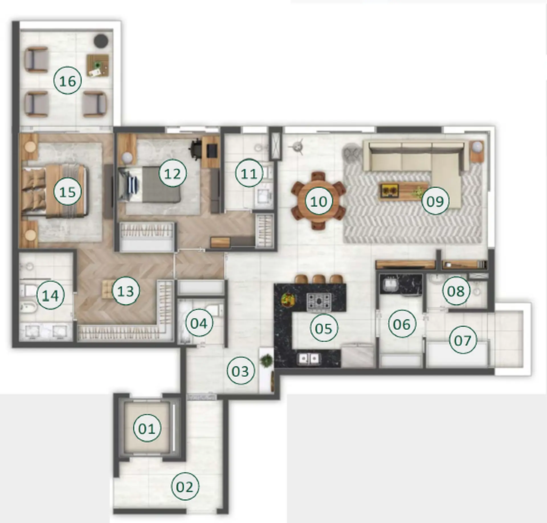 Planta 1 – Altos Cidade Jardim