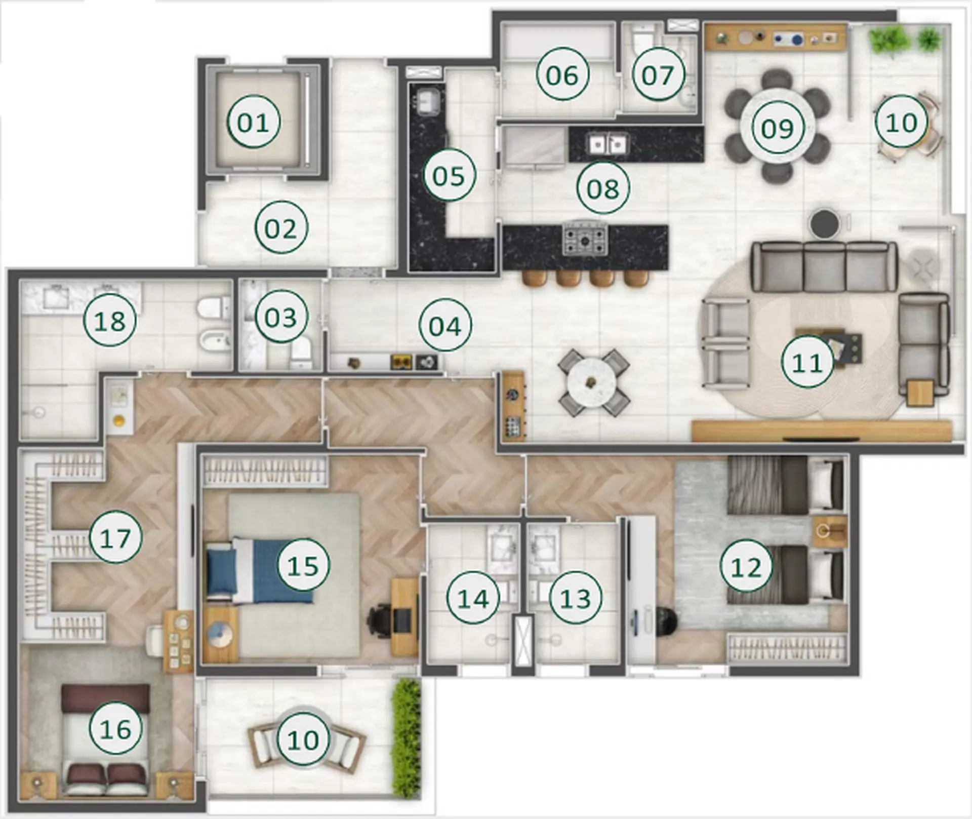 Planta 2 – Altos Cidade Jardim
