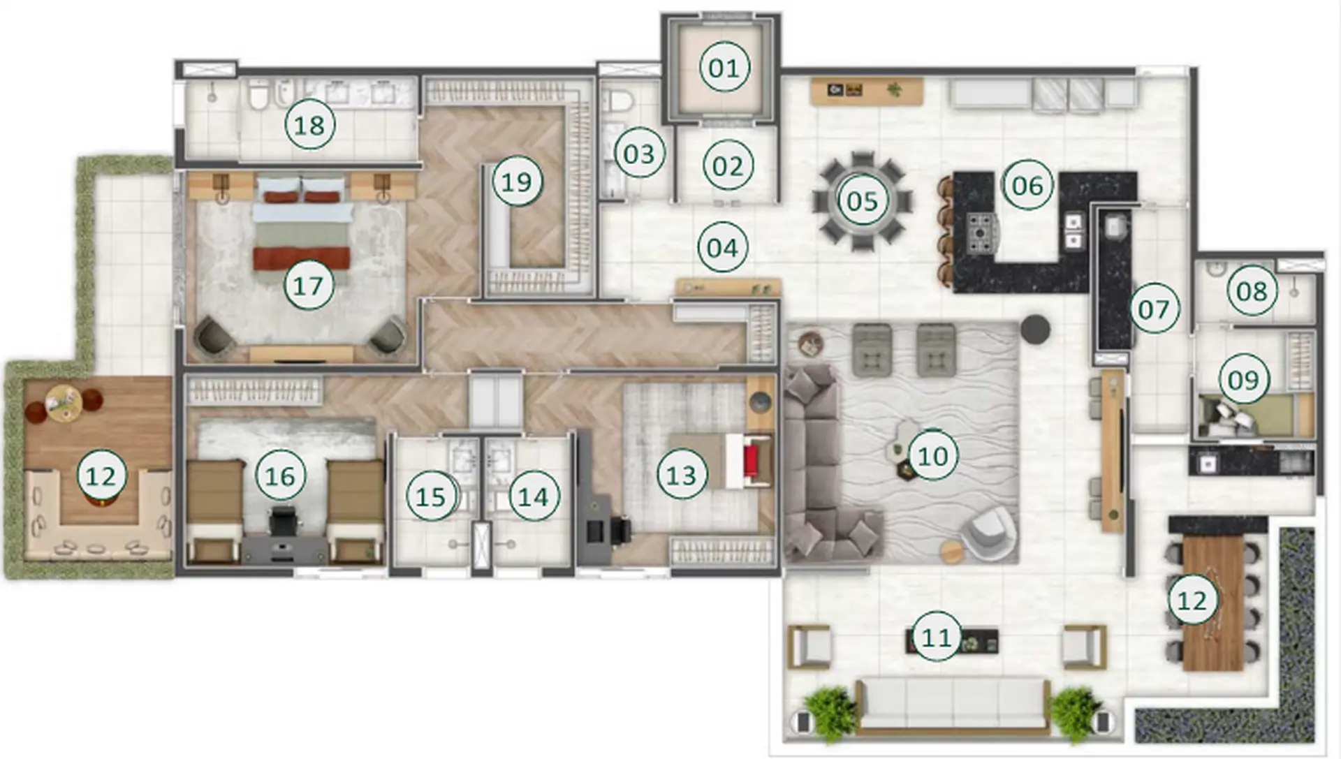 Planta 3 – Altos Cidade Jardim