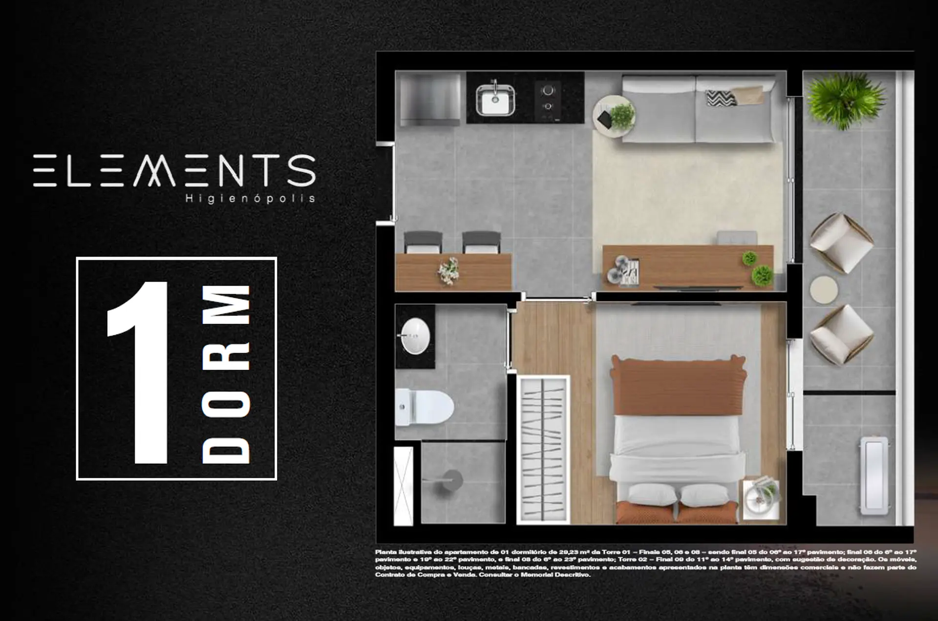 Planta 1 – Elements Higienópolis