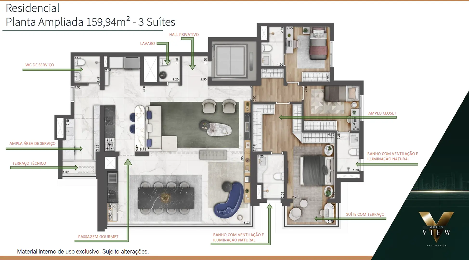 Planta 3 – Green View Residence