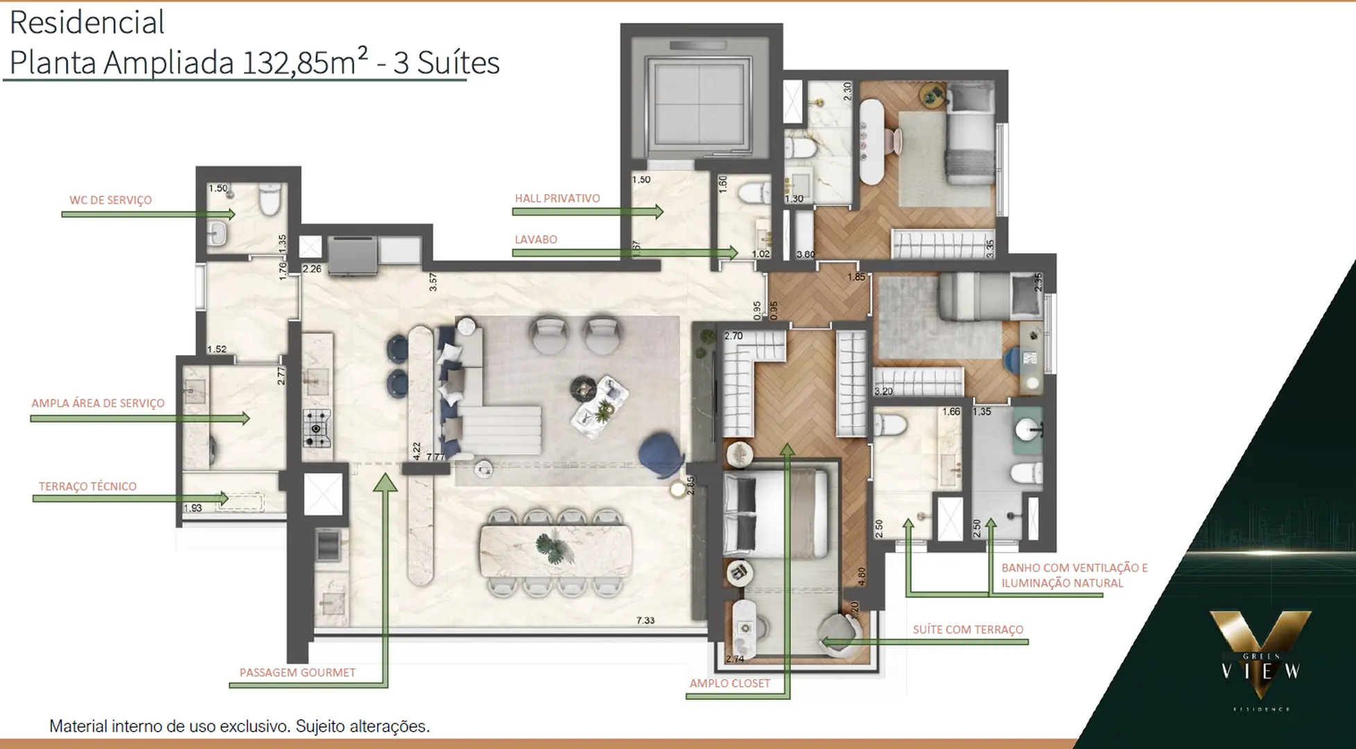 Planta 4 – Green View Residence