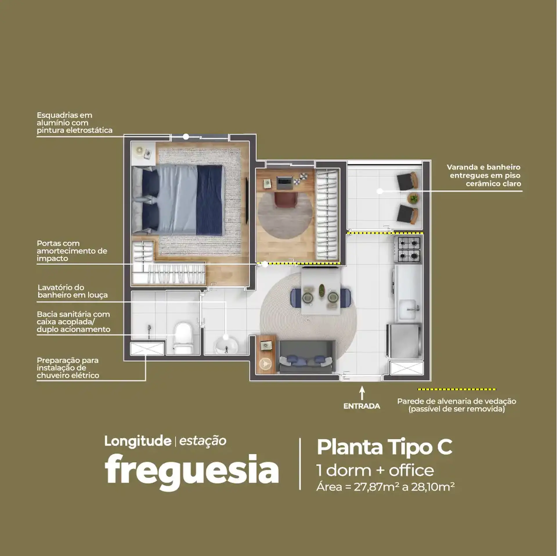 Planta 3 – Longitude Estação Freguesia