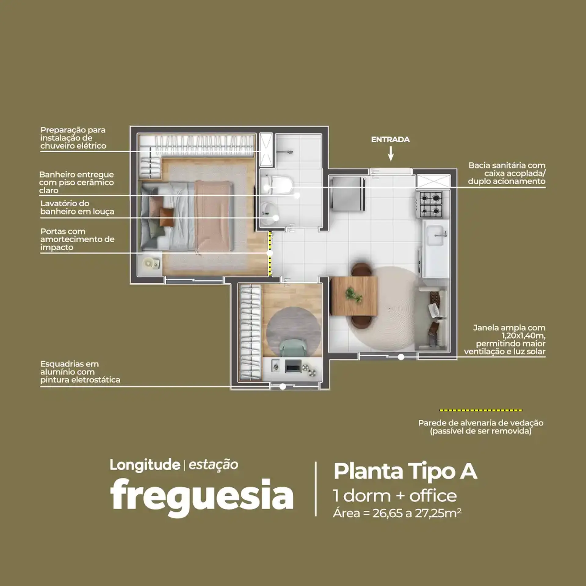 Planta 2 – Longitude Estação Freguesia