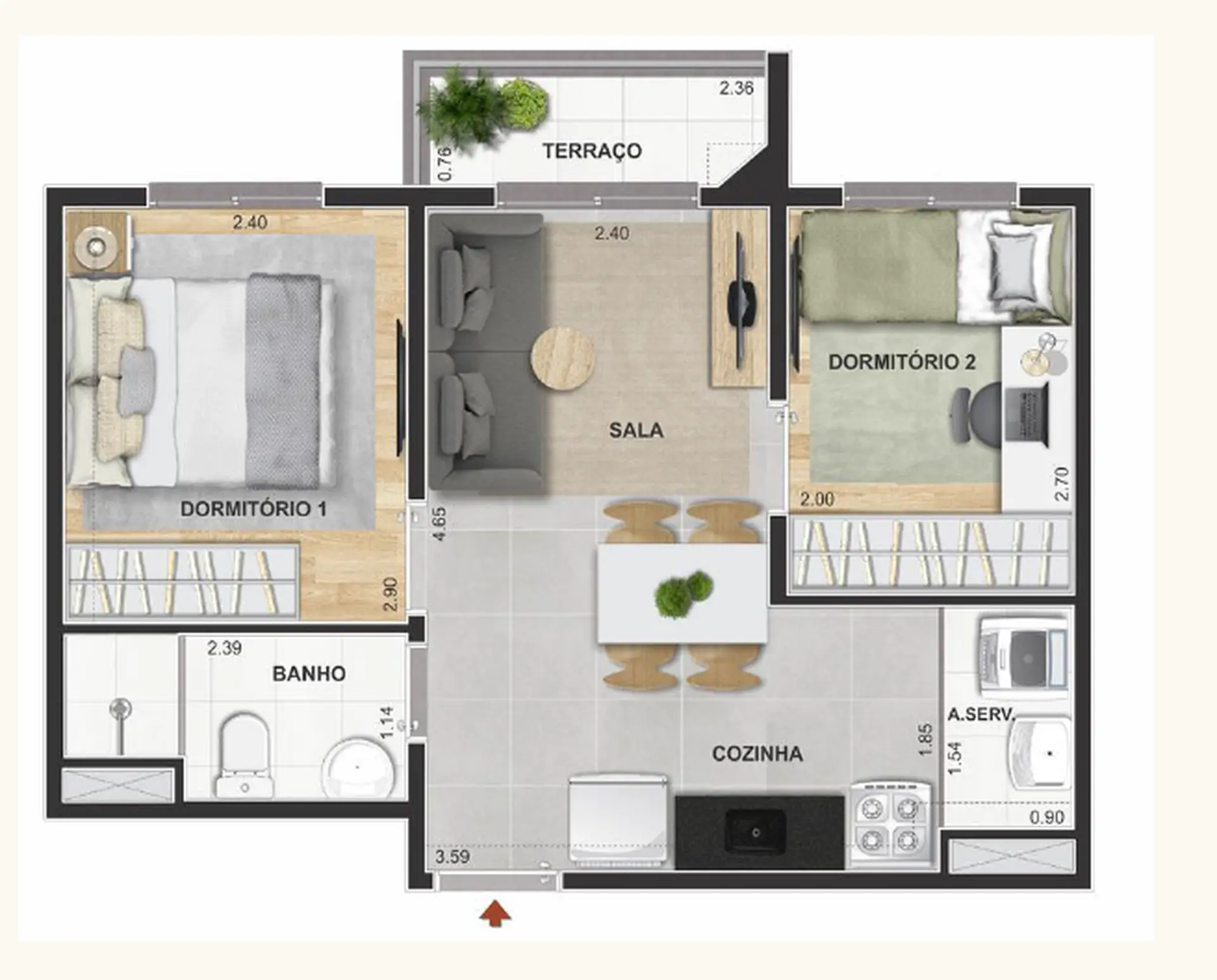 Planta 3 – Modern Mooca
