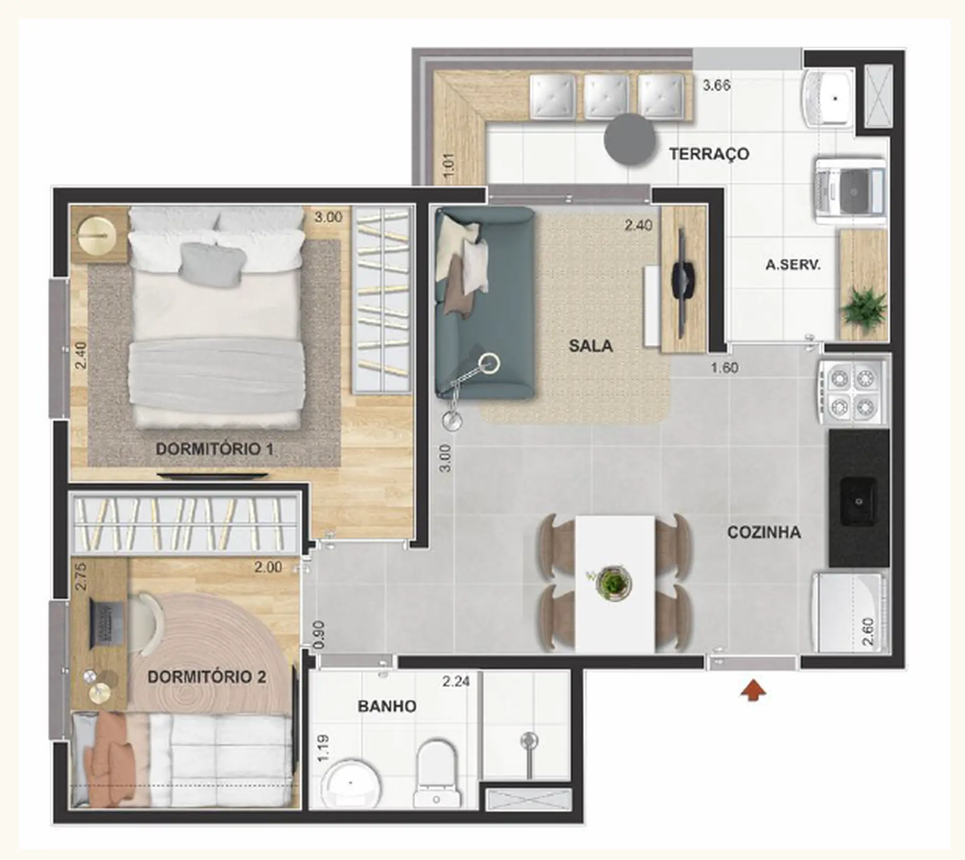 Planta 2 – Modern Mooca
