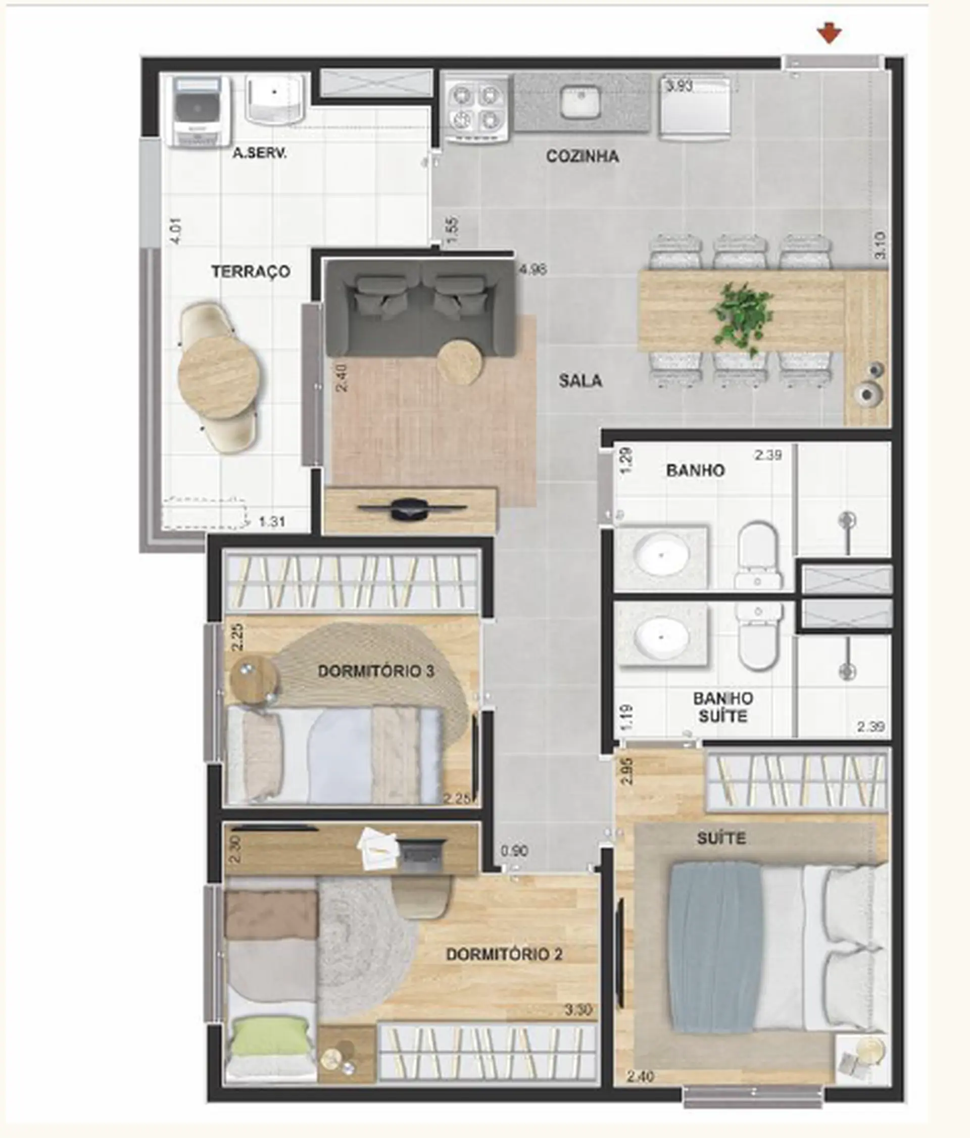 Planta 1 – Modern Mooca