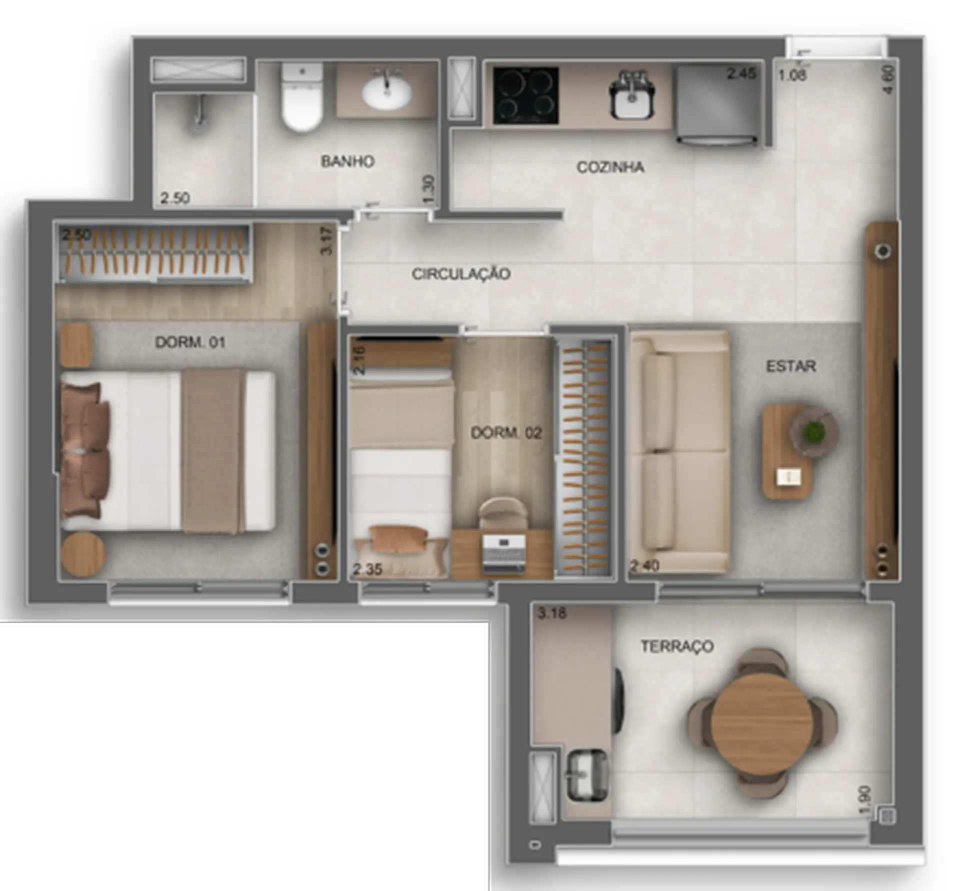 Planta 2 – Oásis Santa Cruz by Diálogo