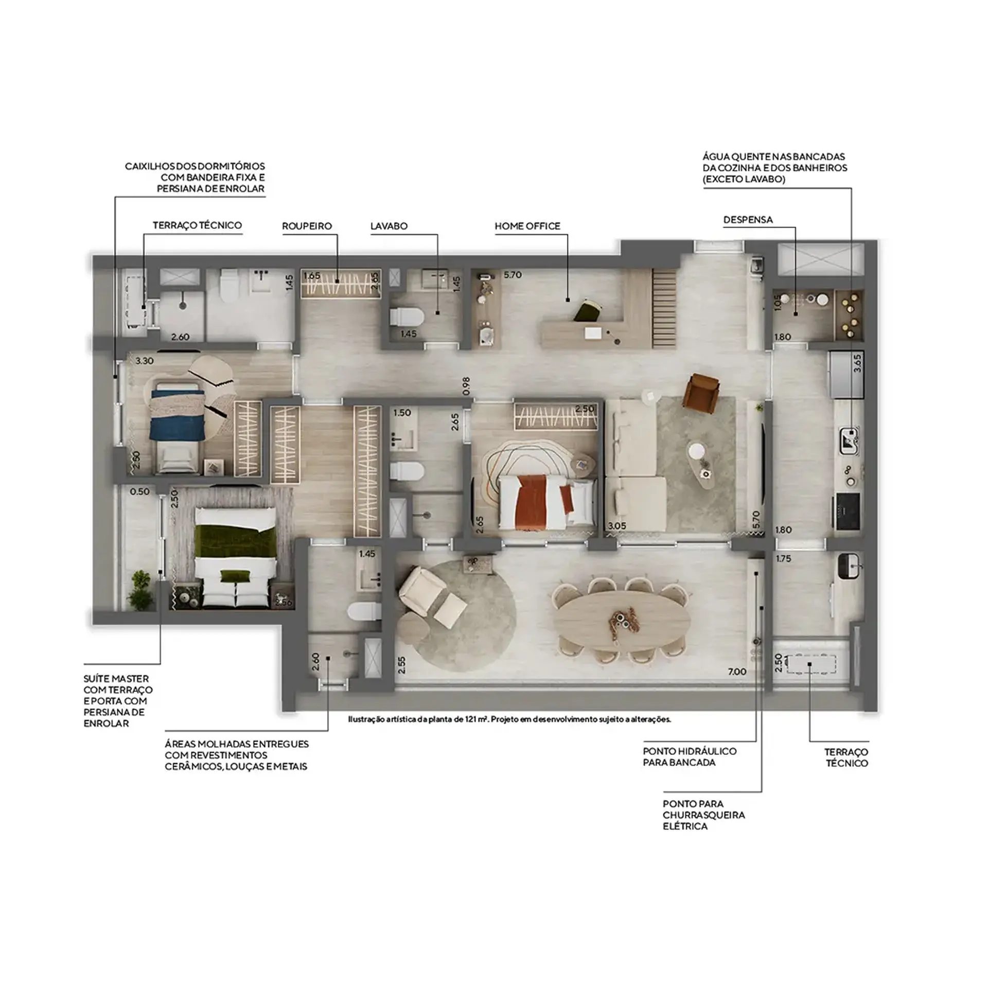Planta 3 – Praça Higienópolis Itambé