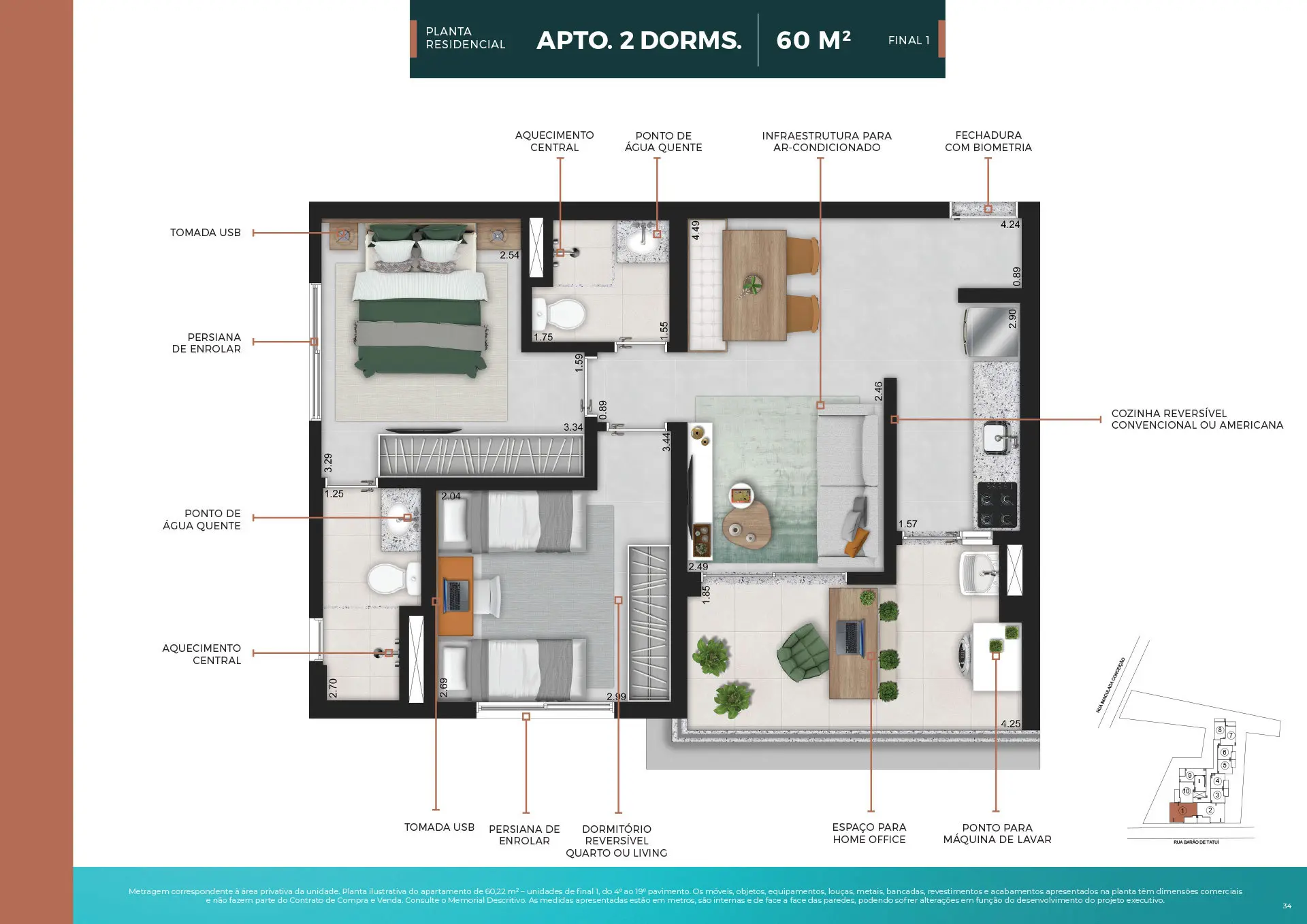Planta 1 – Pulse Higienópolis