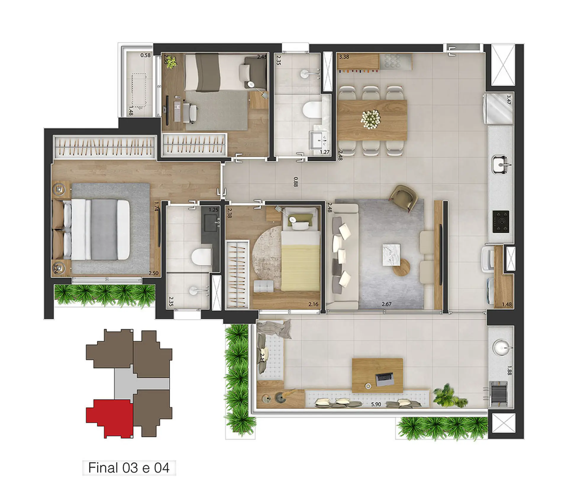 Planta 1 – Triunfo Campo Belo