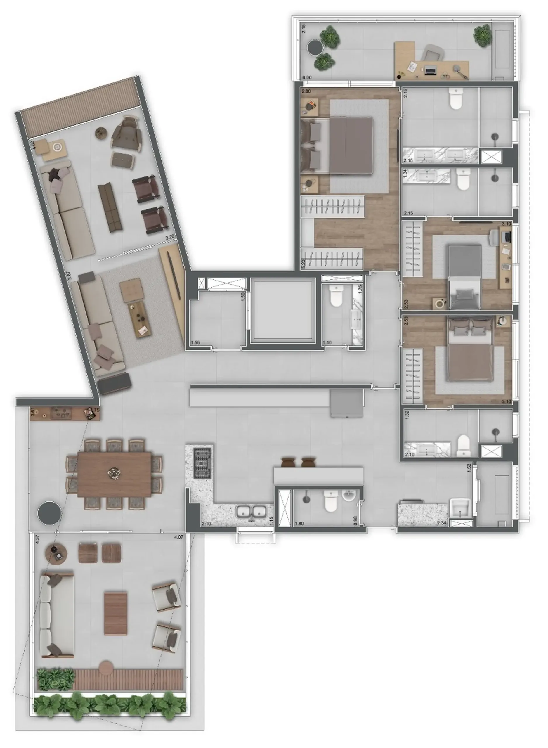 Planta 1 – Tumiaru 120 Ibirapuera