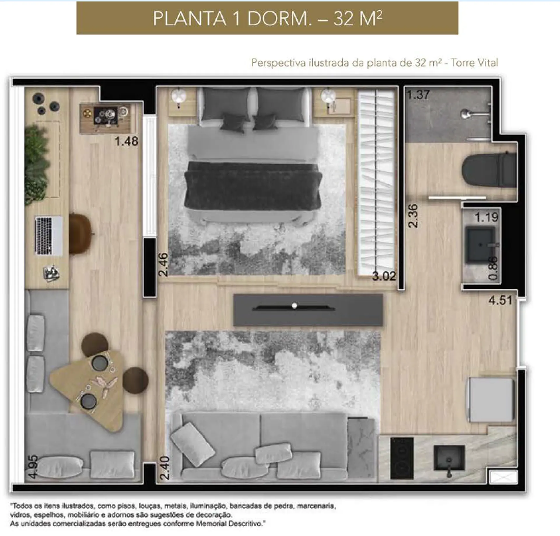 Planta 1 – Vila Parque Butantã
